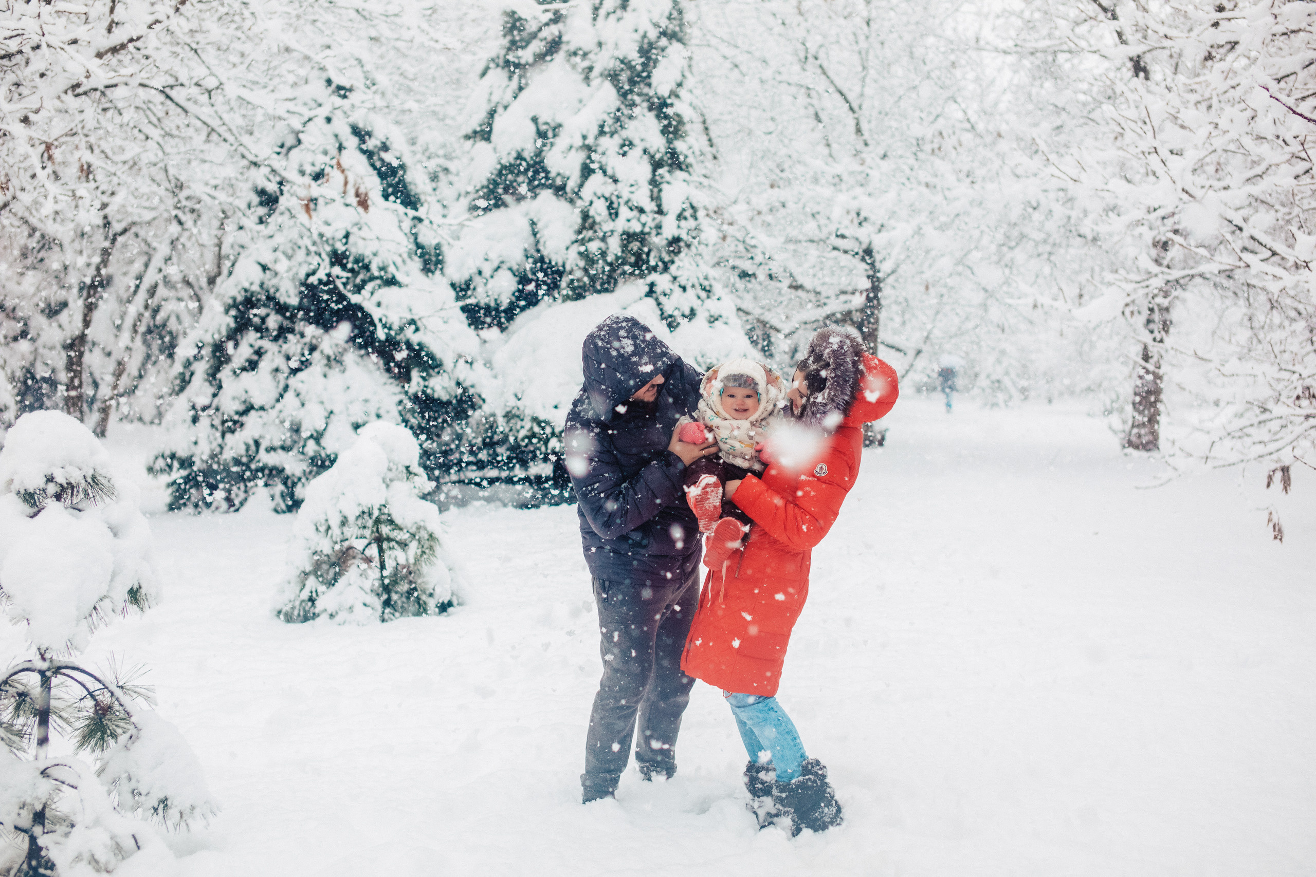 Снежная прогулка «Рождественский парк». Свадебный и семейный фотограф/видеограф в Краснодаре Наталья Осинская