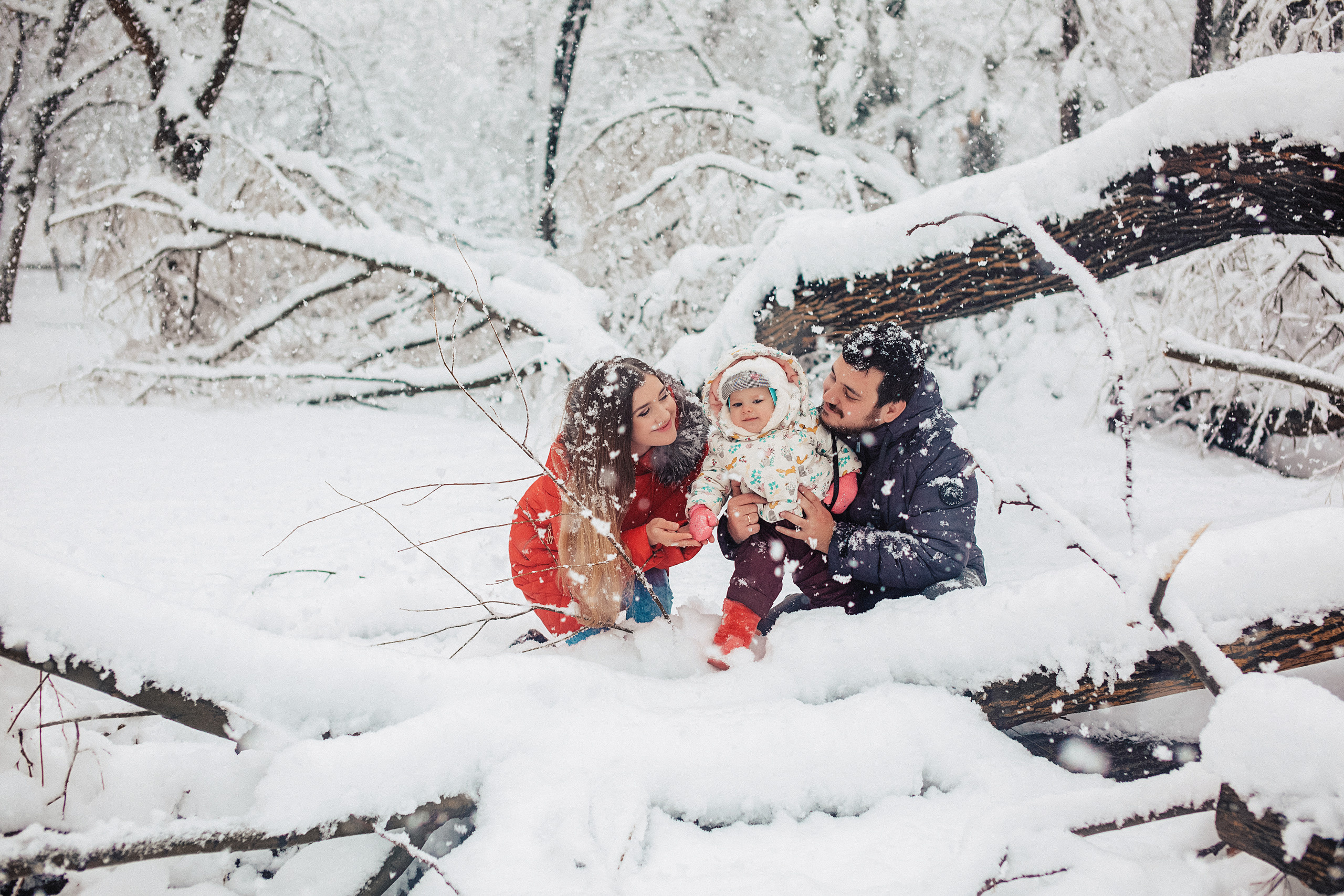 Снежная прогулка «Рождественский парк». Свадебный и семейный фотограф/видеограф в Краснодаре Наталья Осинская