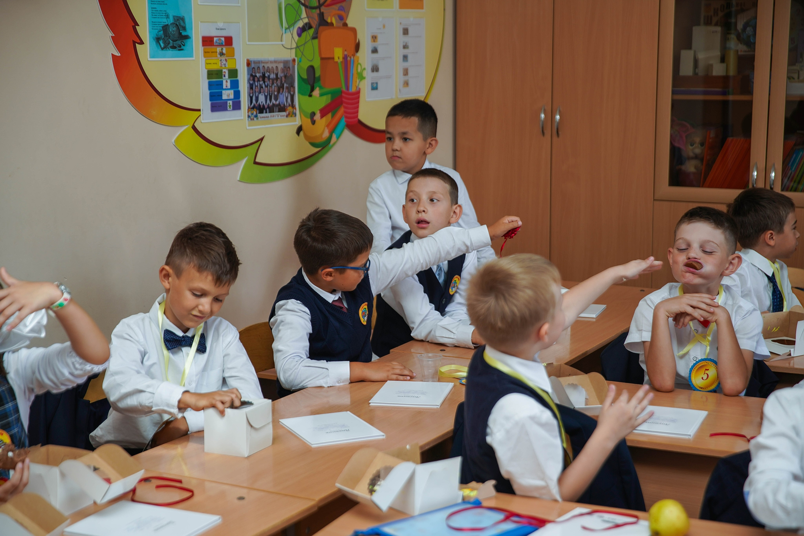 Праздник в классе. Семейный и детский фотограф в Нижнем Новгороде