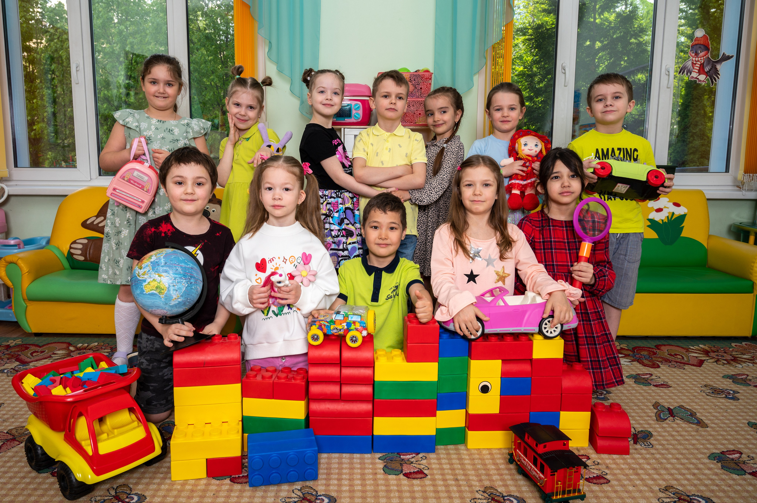 Выпускная группа. Семейный и детский фотограф в детских садах и школах