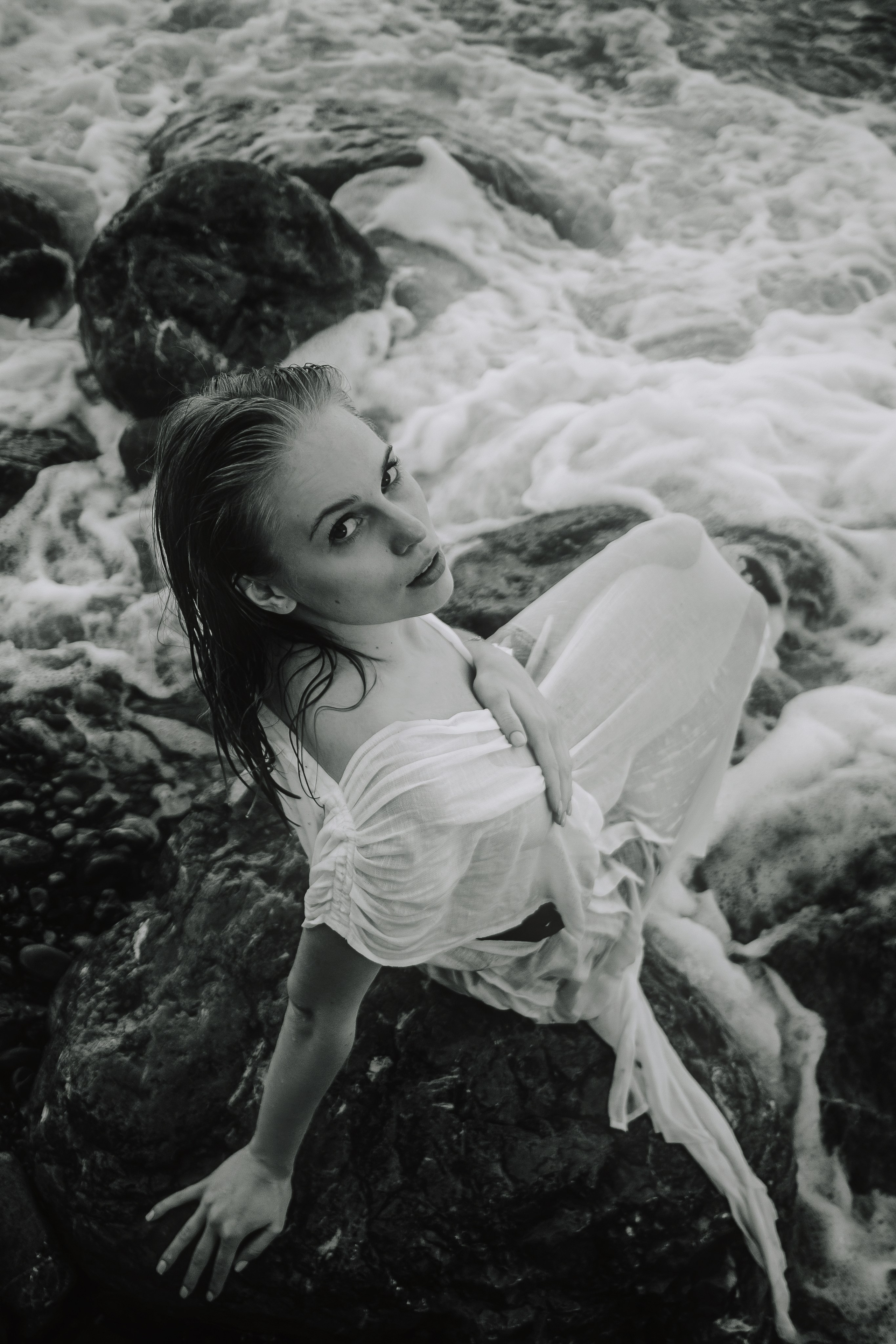 Дарья на улицах Гурзуфа и в объятиях Черного моря. Фотограф в Крыму | Виктория Нотевская