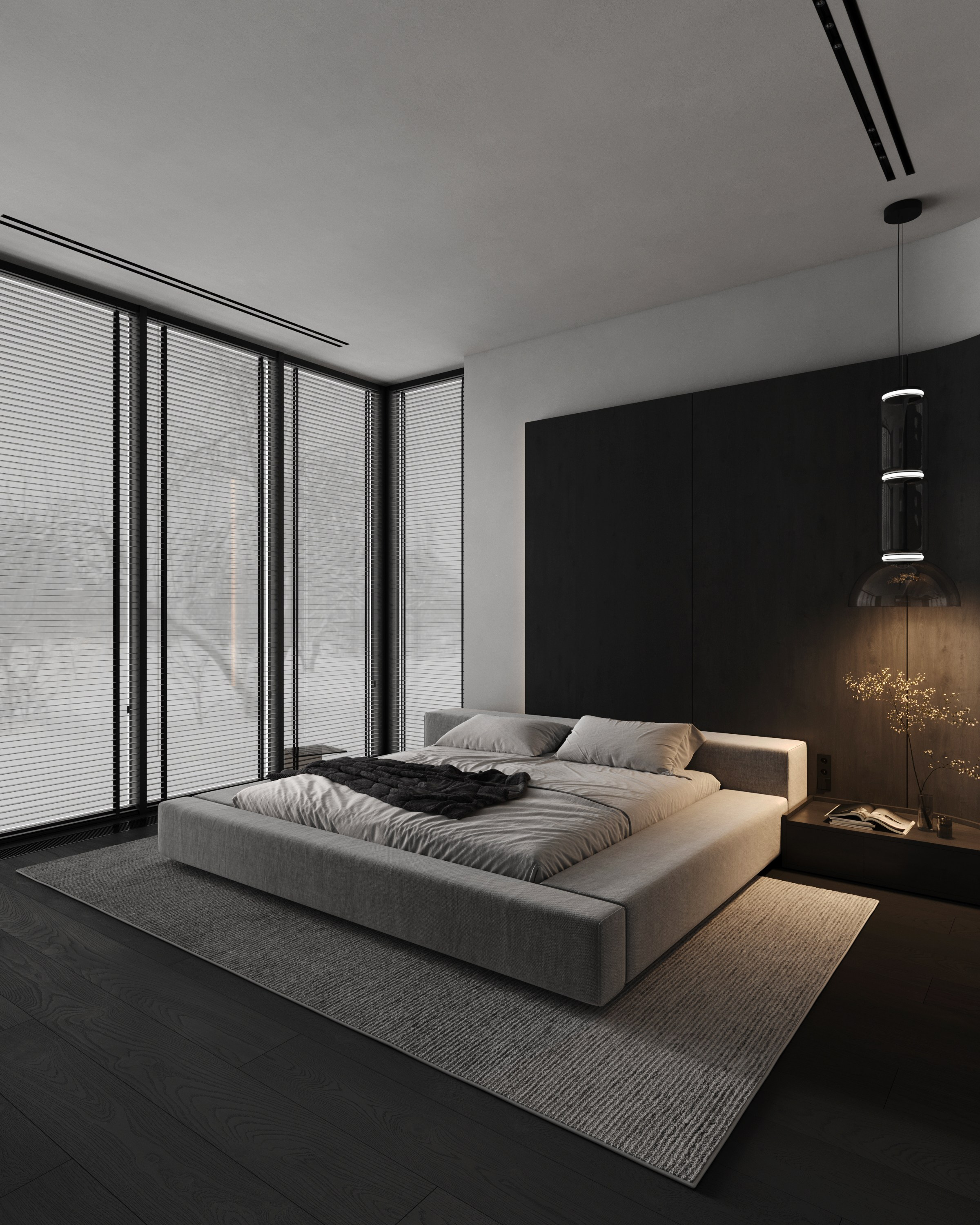 Спальня. Создание 3д визуализаций. Анимированное видео. Сборка сцен