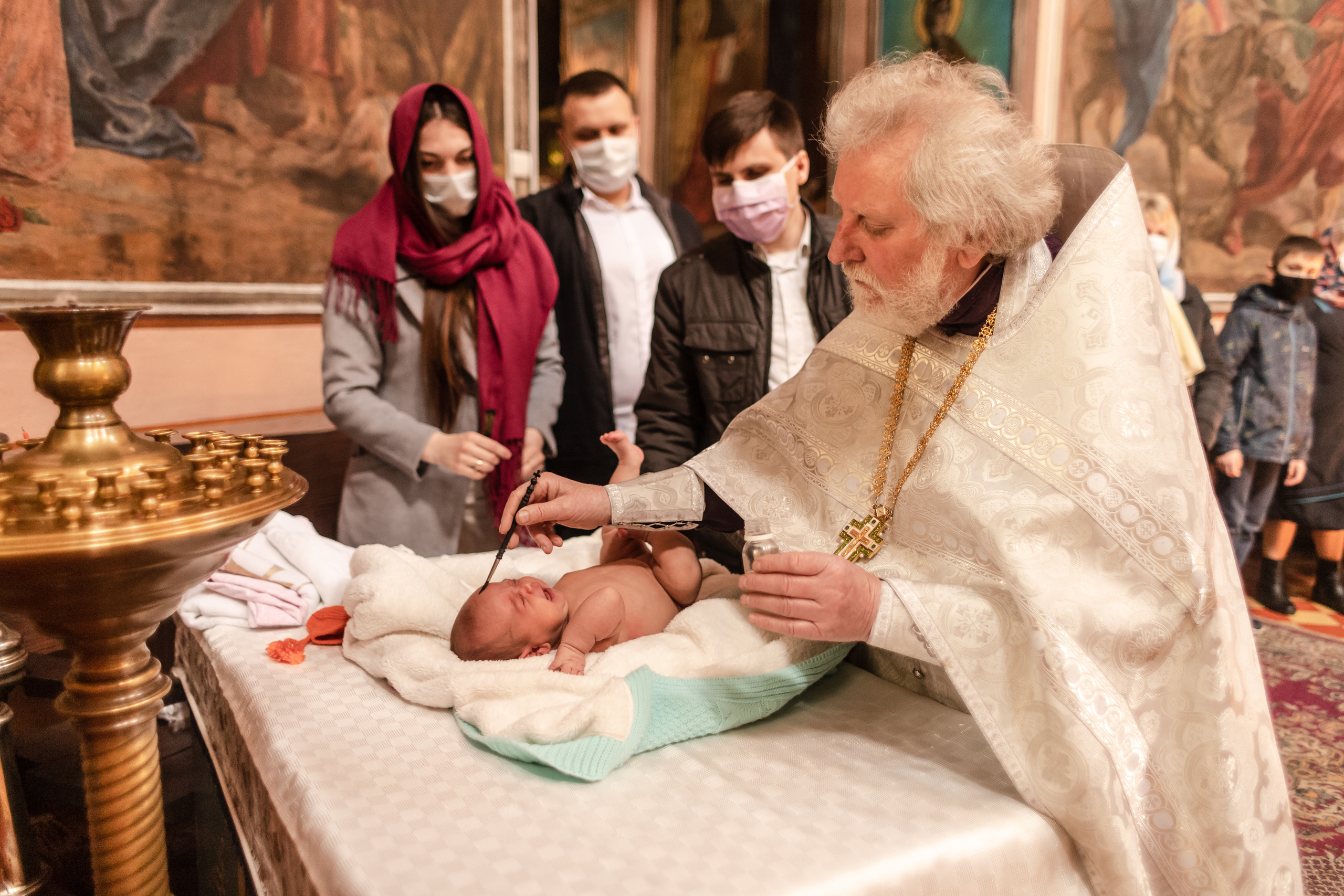 Съёмка таинство крещения. Свадебный фотограф в Москве