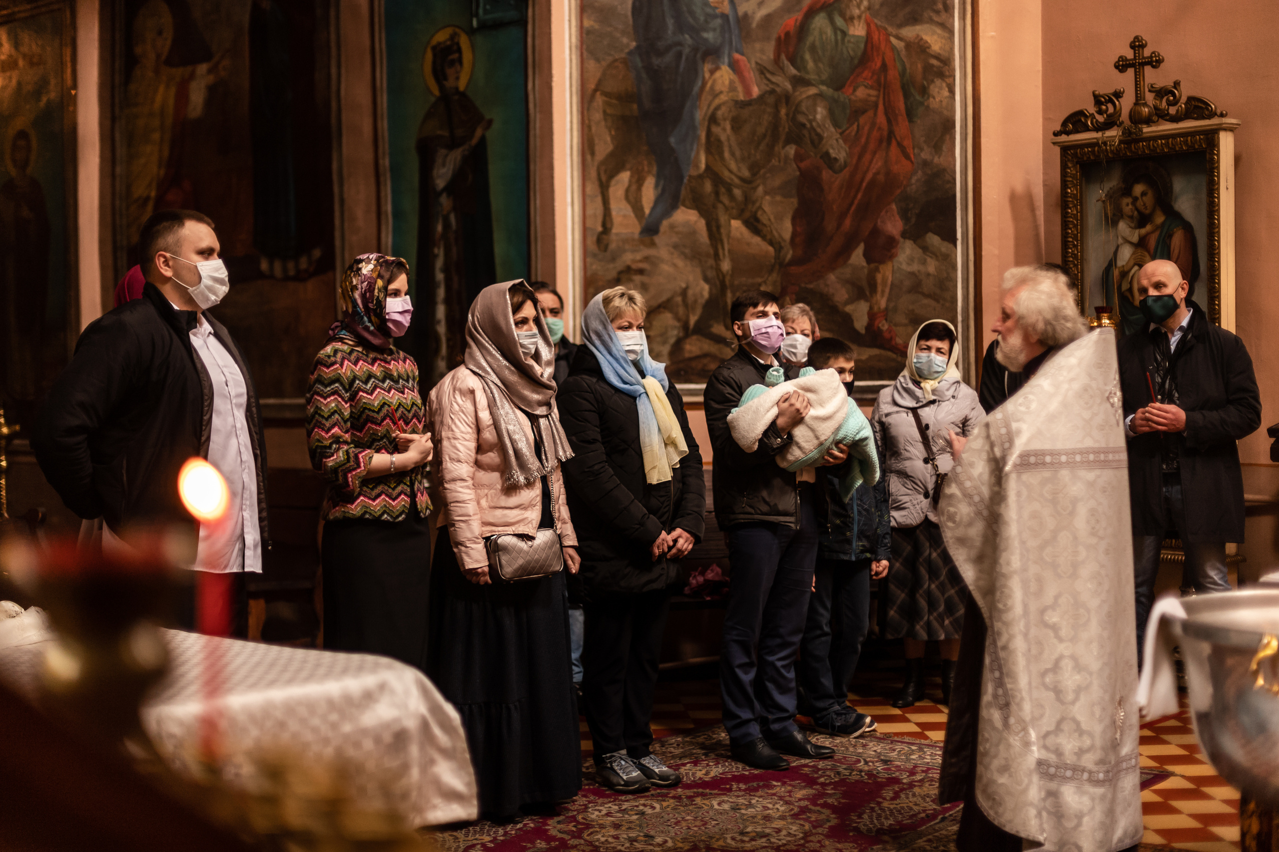 Съёмка таинство крещения. Свадебный фотограф в Москве