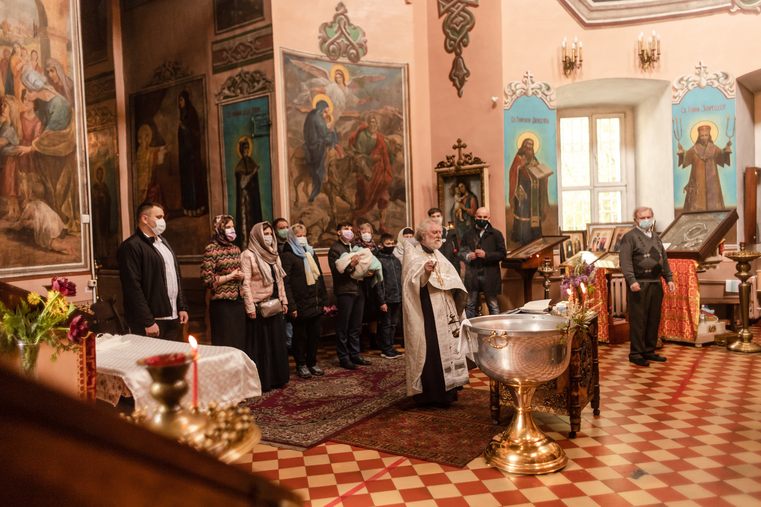 Съёмка таинство крещения. Свадебный фотограф в Москве