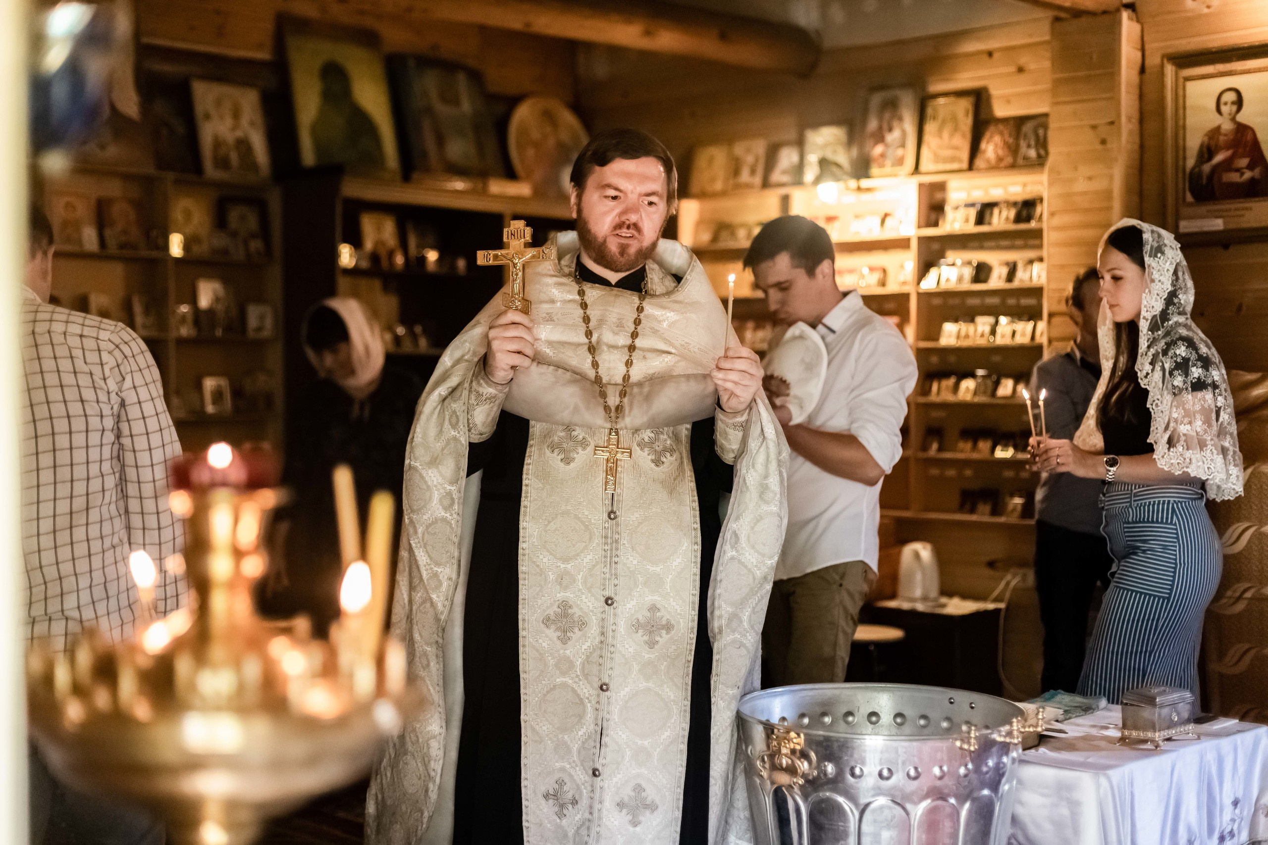 Съёмка таинство крещения. Свадебный фотограф в Москве
