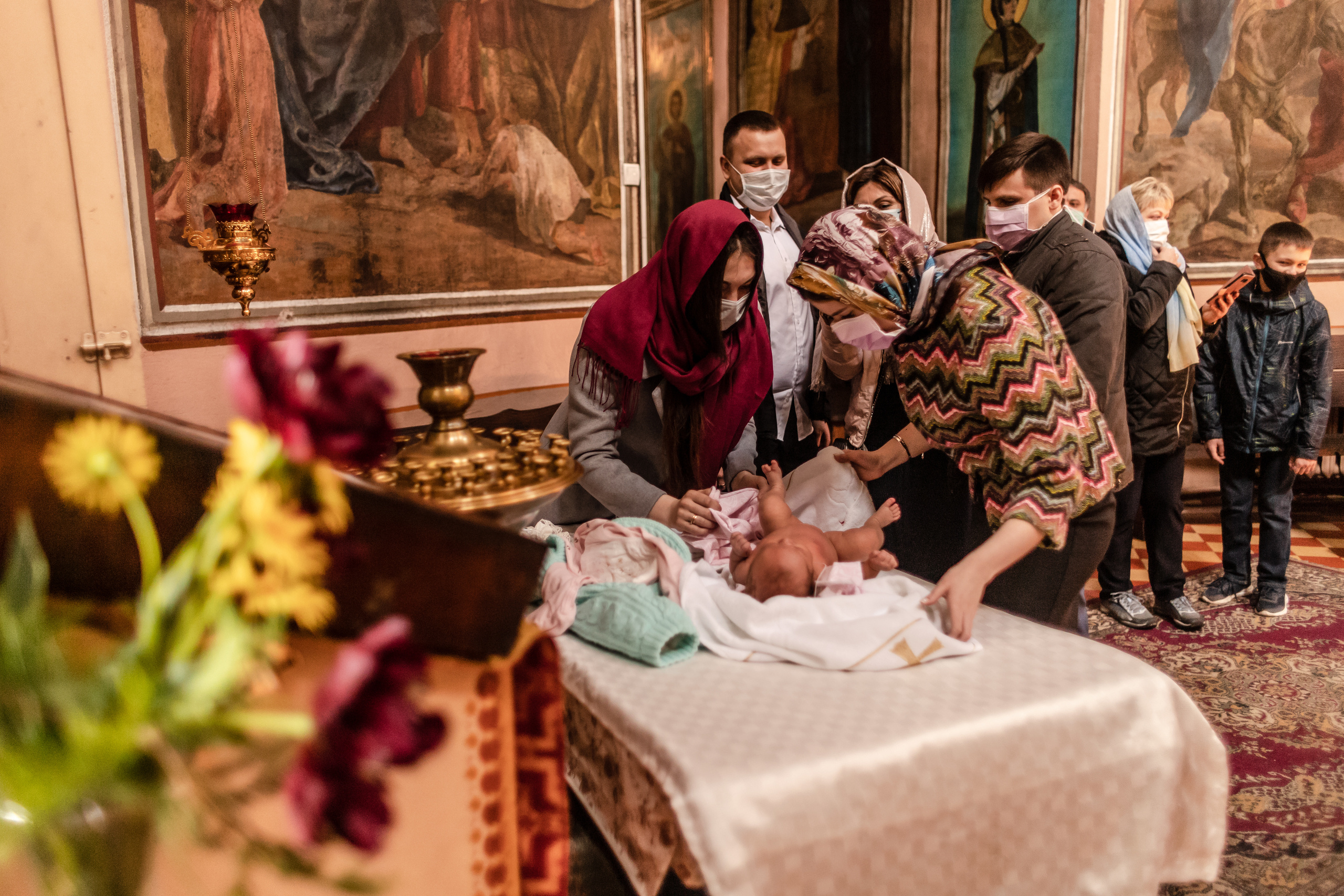 Съёмка таинство крещения. Свадебный фотограф в Москве