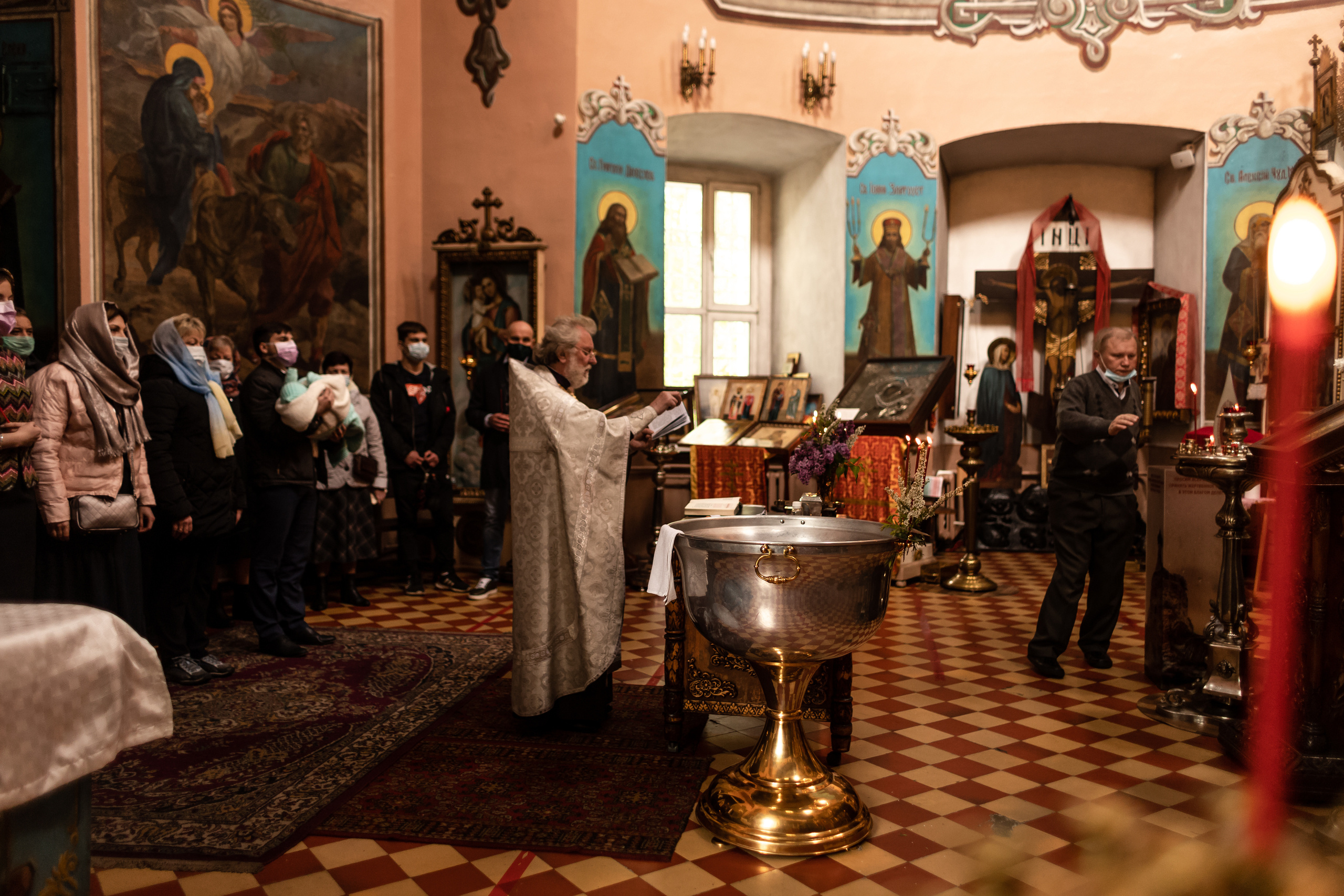Съёмка таинство крещения. Свадебный фотограф в Москве