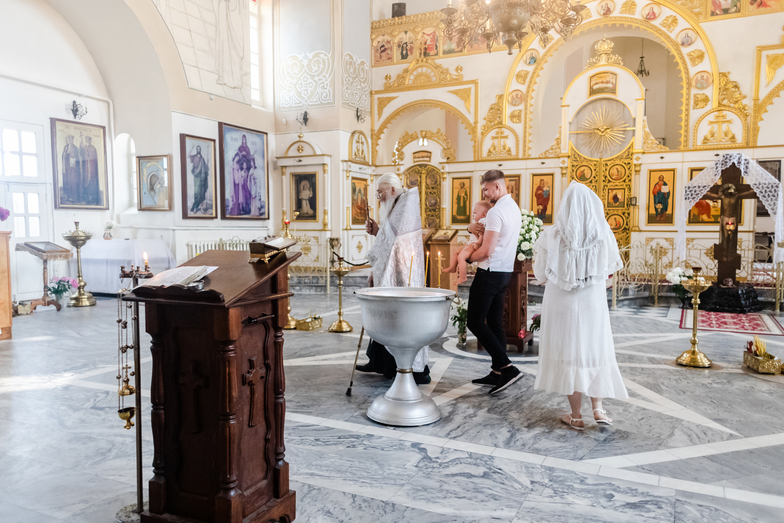 Съёмка таинство крещения. Свадебный фотограф в Москве