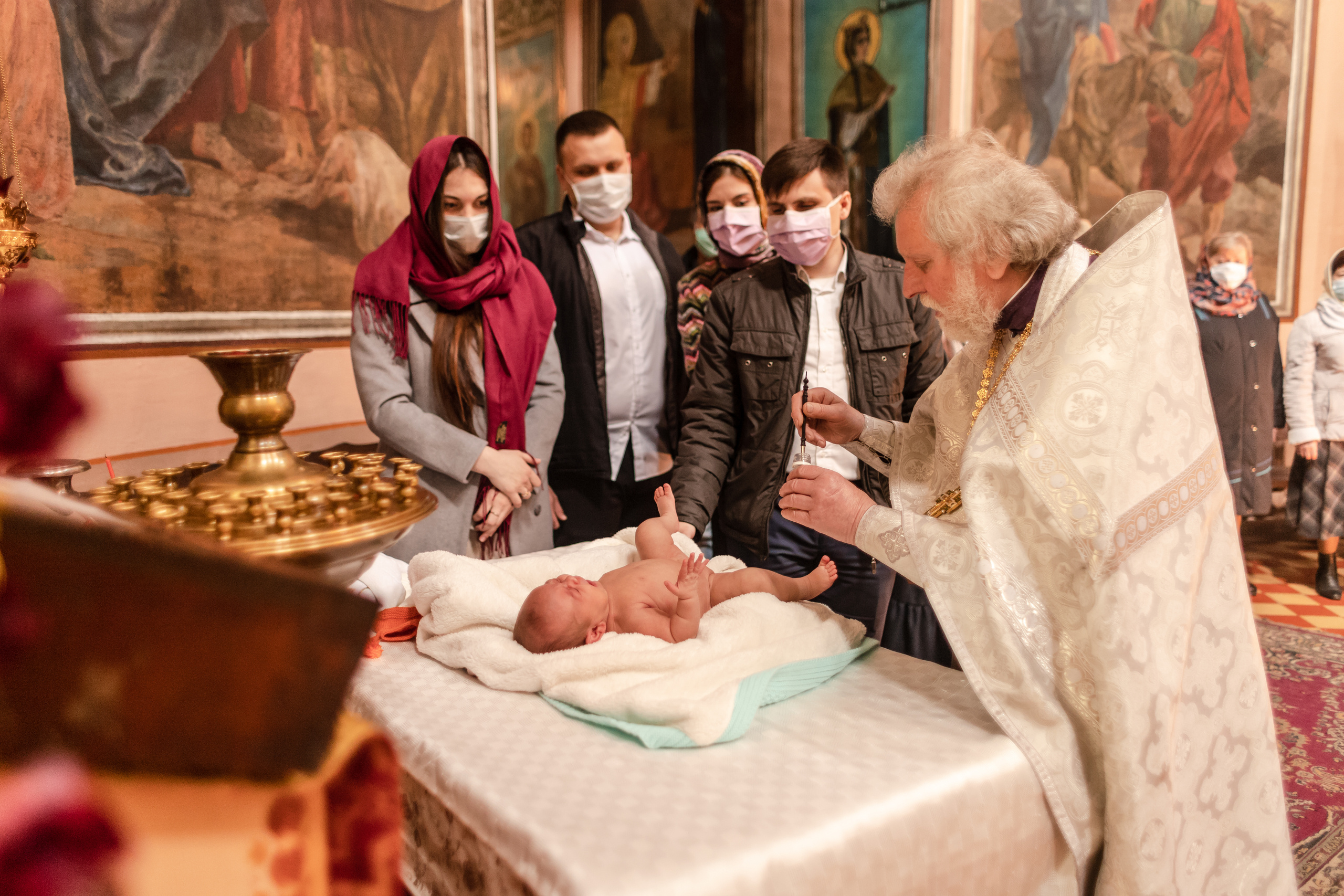 Съёмка таинство крещения. Свадебный фотограф в Москве