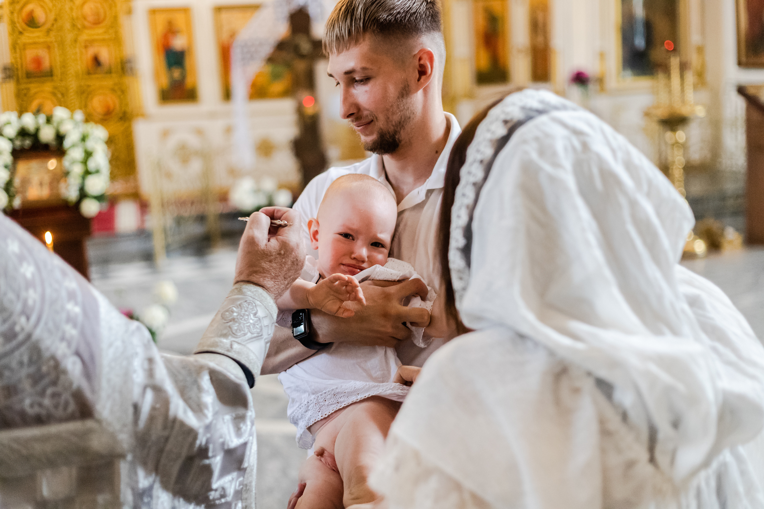 Съёмка таинство крещения. Свадебный фотограф в Москве