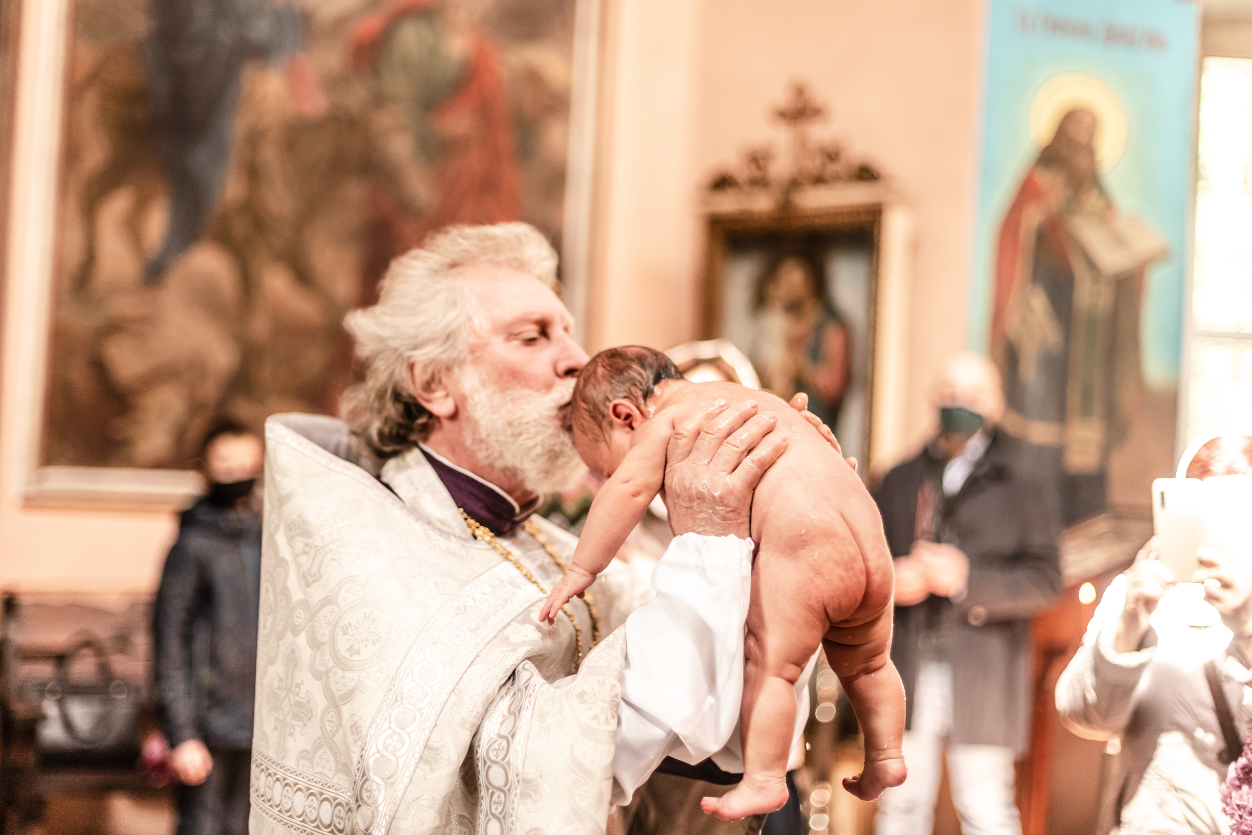 Съёмка таинство крещения. Свадебный фотограф в Москве