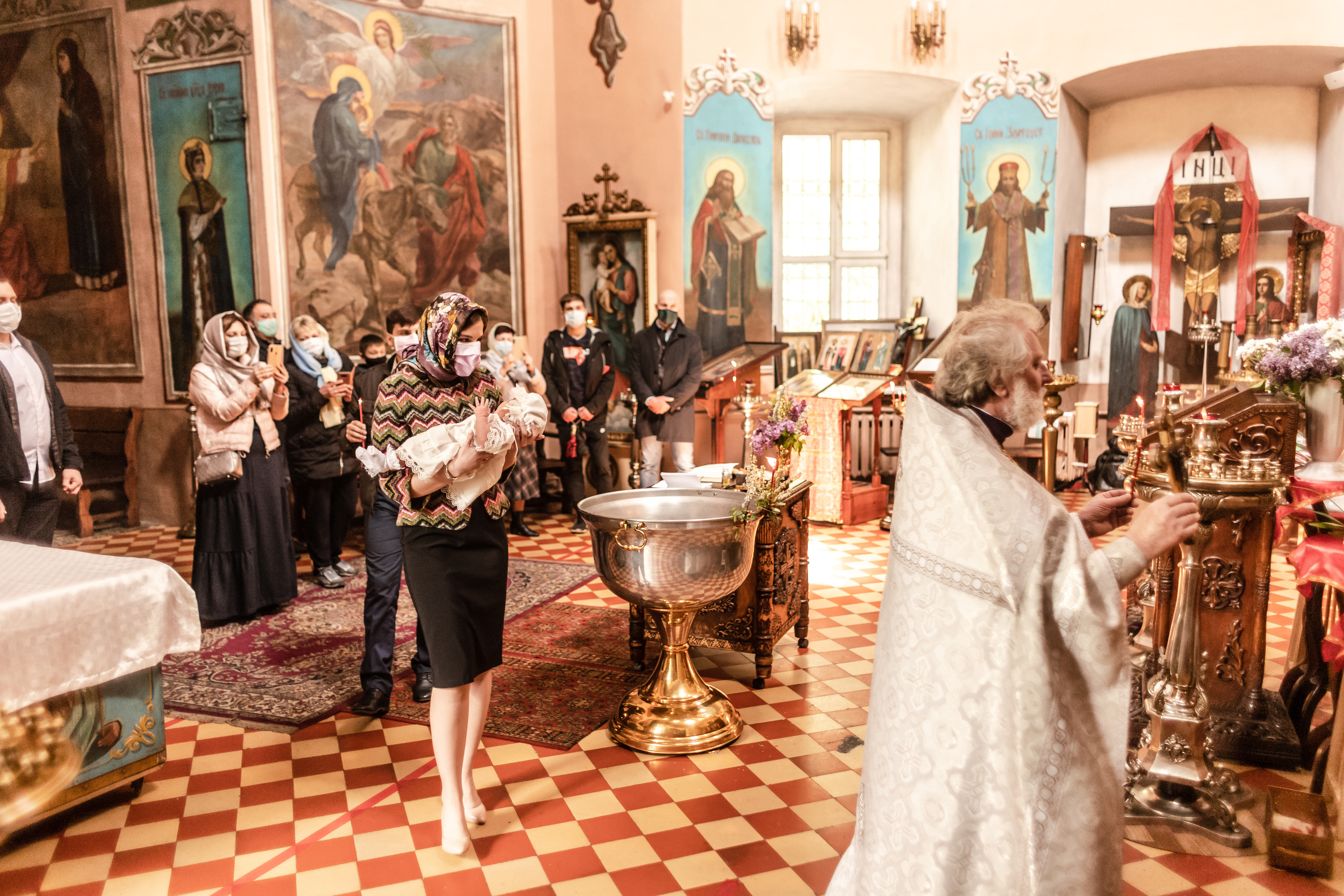 Съёмка таинство крещения. Свадебный фотограф в Москве