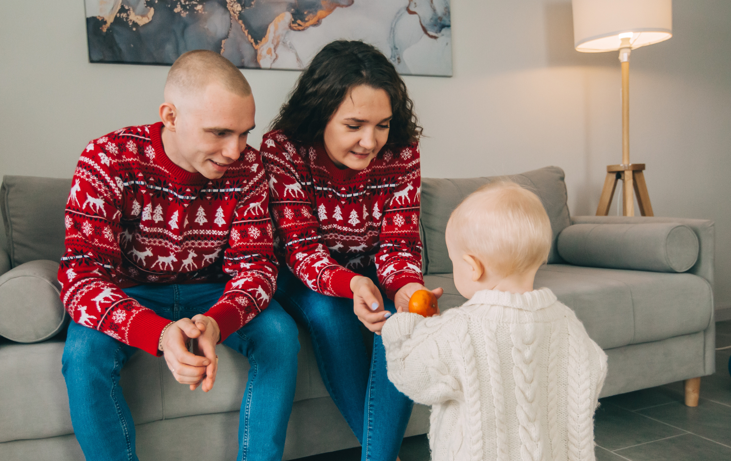 Новогодняя студийная съёмка для Алины, Влада и Матвея. Свадебный и семейный фотограф г. Ярославль Савинская Анастасия