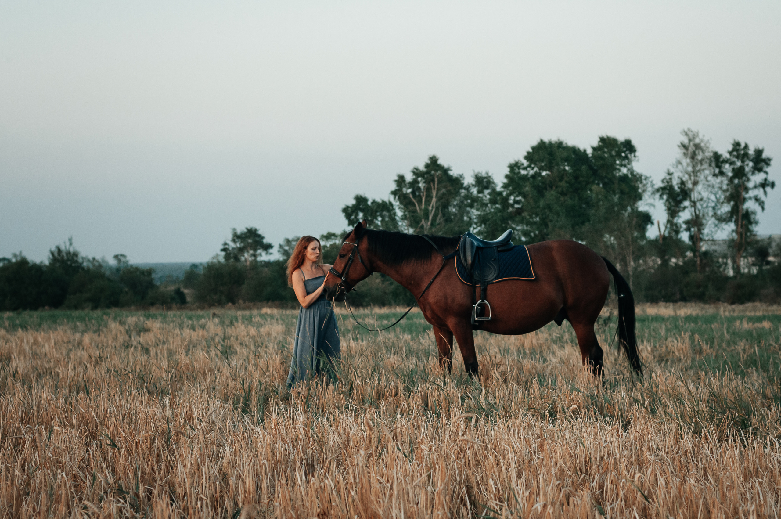 Съёмка с лошадью для Юлии, Андрея и Артёма. Свадебный и семейный фотограф г. Ярославль Савинская Анастасия