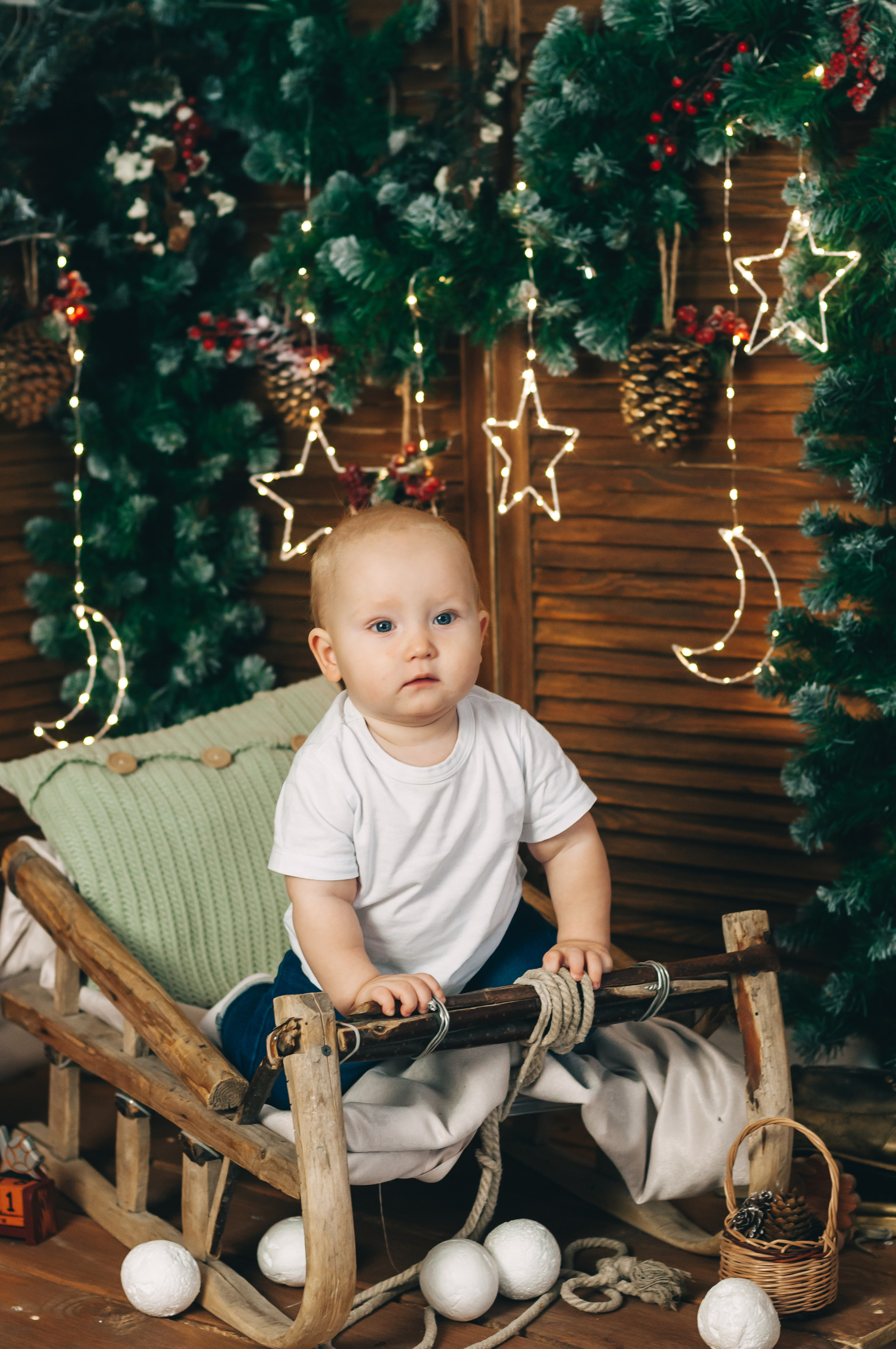 Новогодняя студийная съёмка для Алины, Влада и Матвея. Свадебный и семейный фотограф г. Ярославль Савинская Анастасия