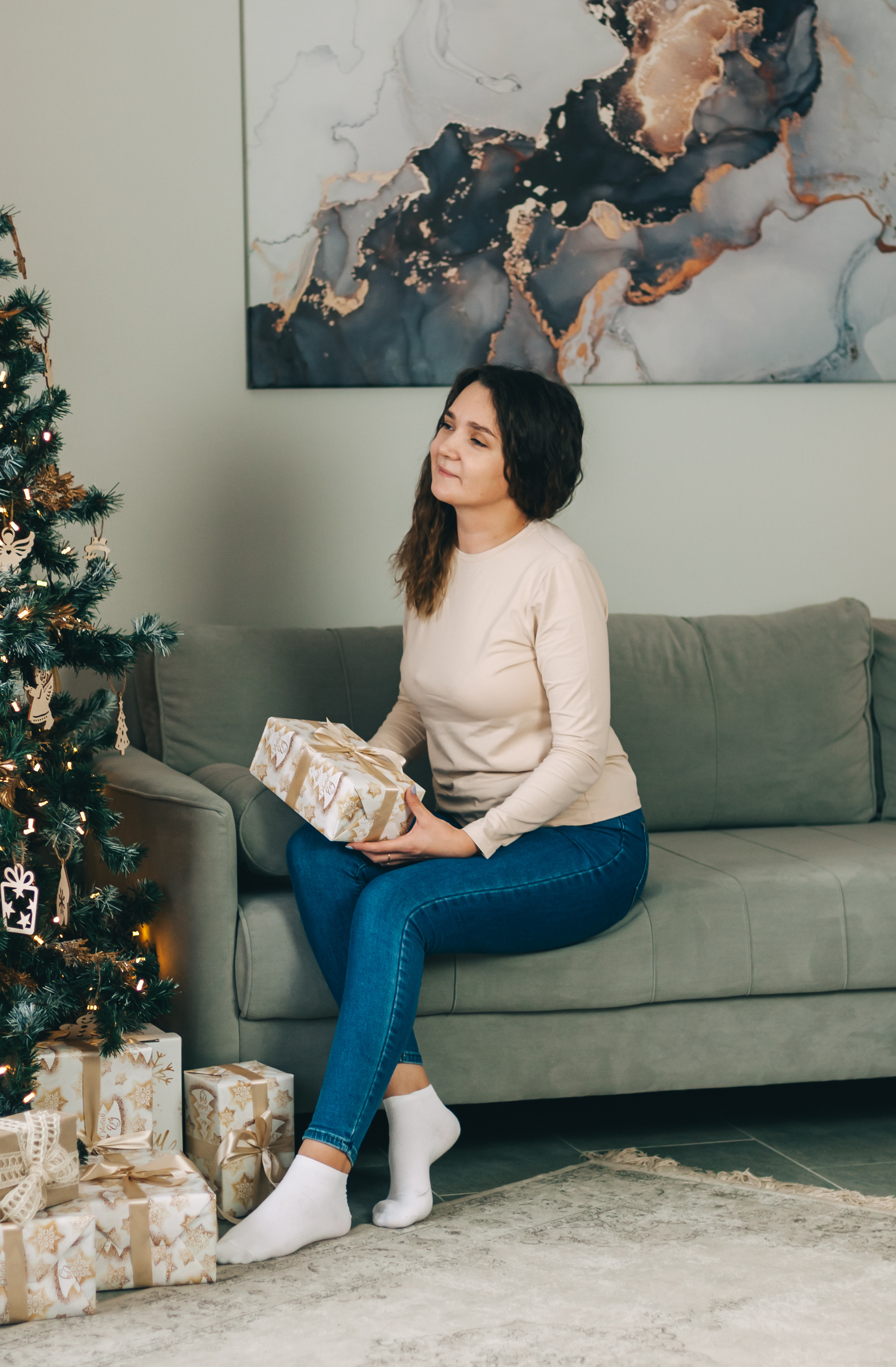 Новогодняя студийная съёмка для Алины, Влада и Матвея. Свадебный и семейный фотограф г. Ярославль Савинская Анастасия