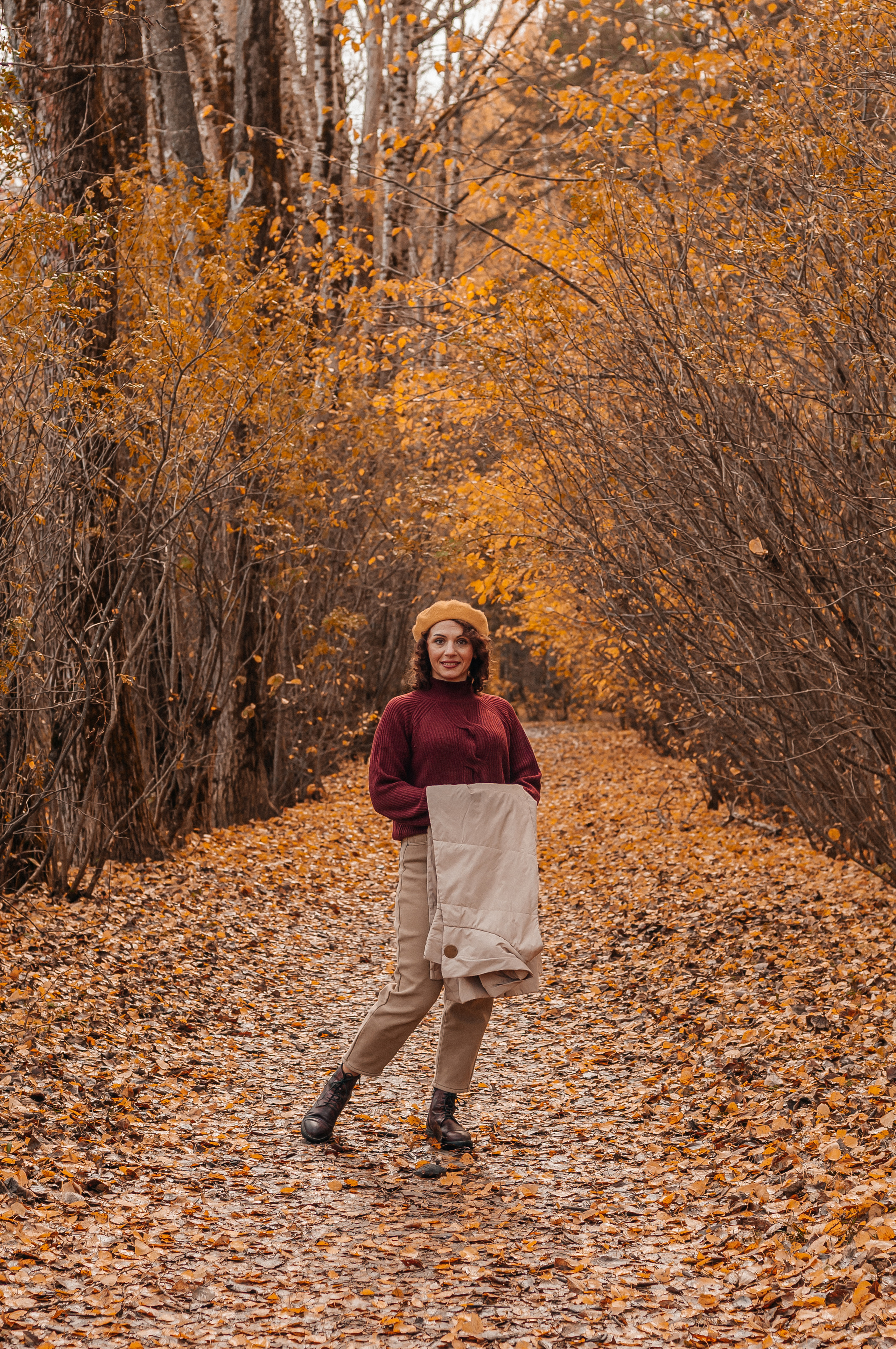 Прогулочная съёмка в золотой осени для Натальи. Свадебный и семейный фотограф г. Ярославль Савинская Анастасия