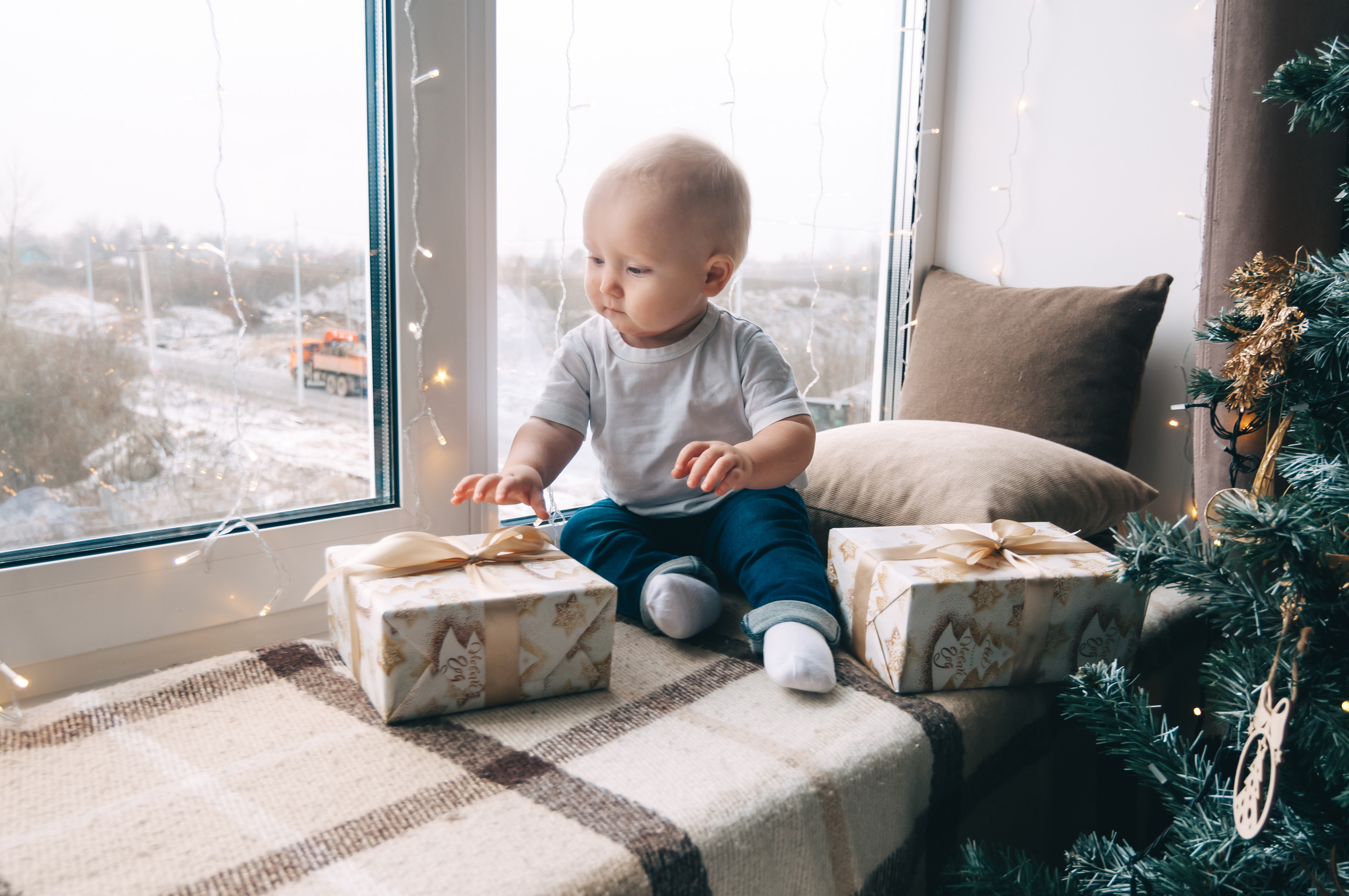 Новогодняя студийная съёмка для Алины, Влада и Матвея. Свадебный и семейный фотограф г. Ярославль Савинская Анастасия
