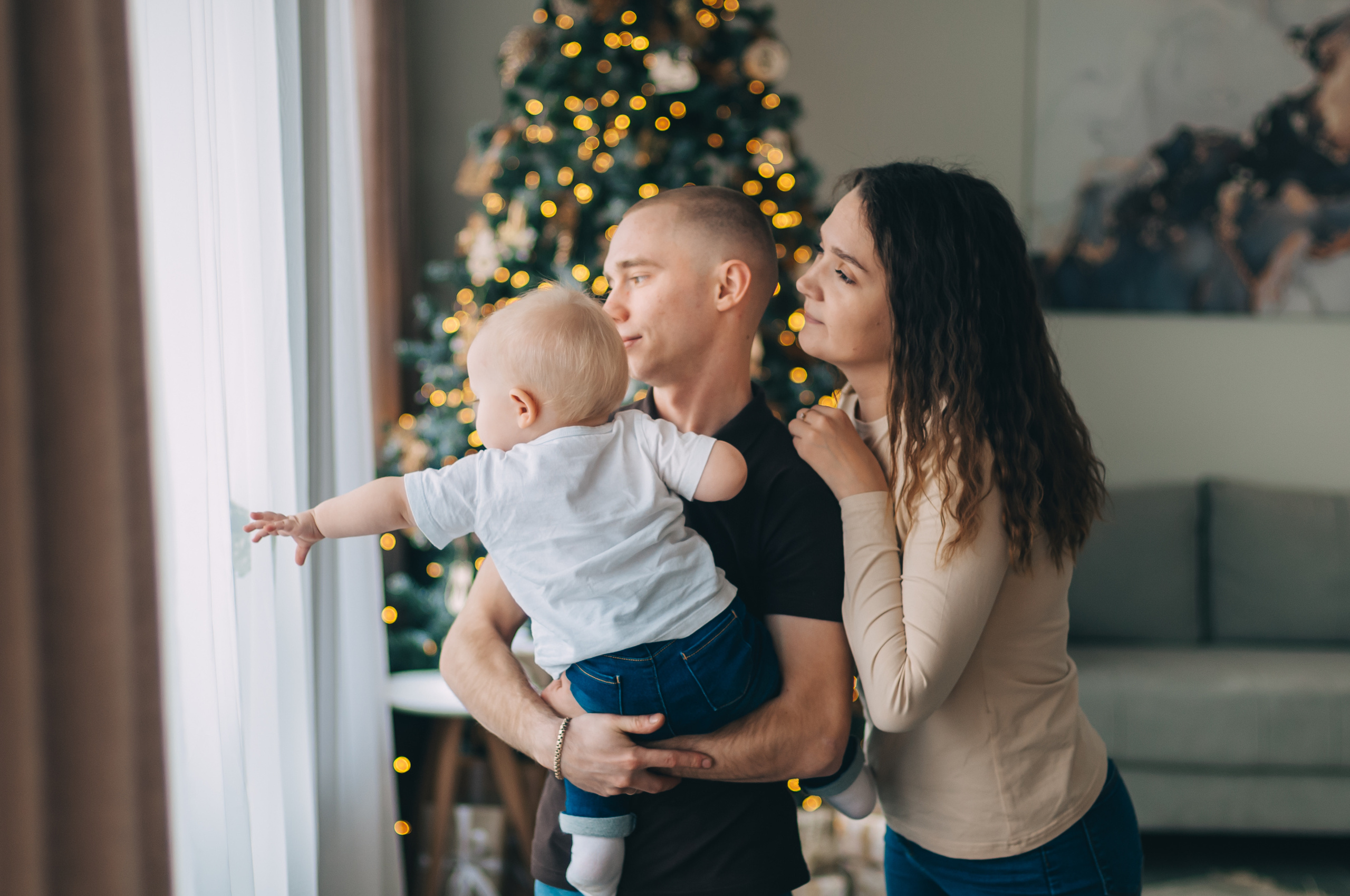 Новогодняя студийная съёмка для Алины, Влада и Матвея. Свадебный и семейный фотограф г. Ярославль Савинская Анастасия