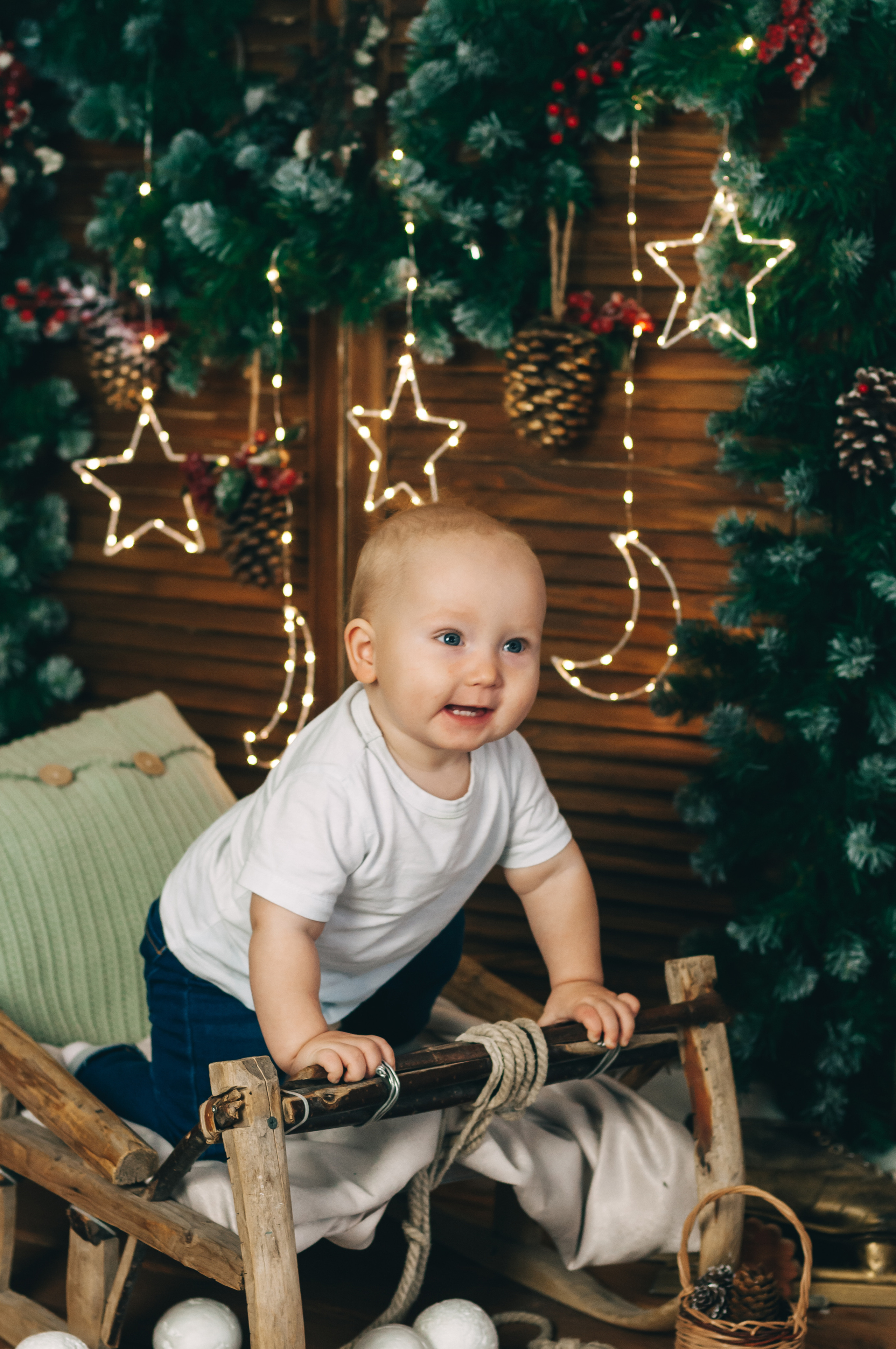 Новогодняя студийная съёмка для Алины, Влада и Матвея. Свадебный и семейный фотограф г. Ярославль Савинская Анастасия