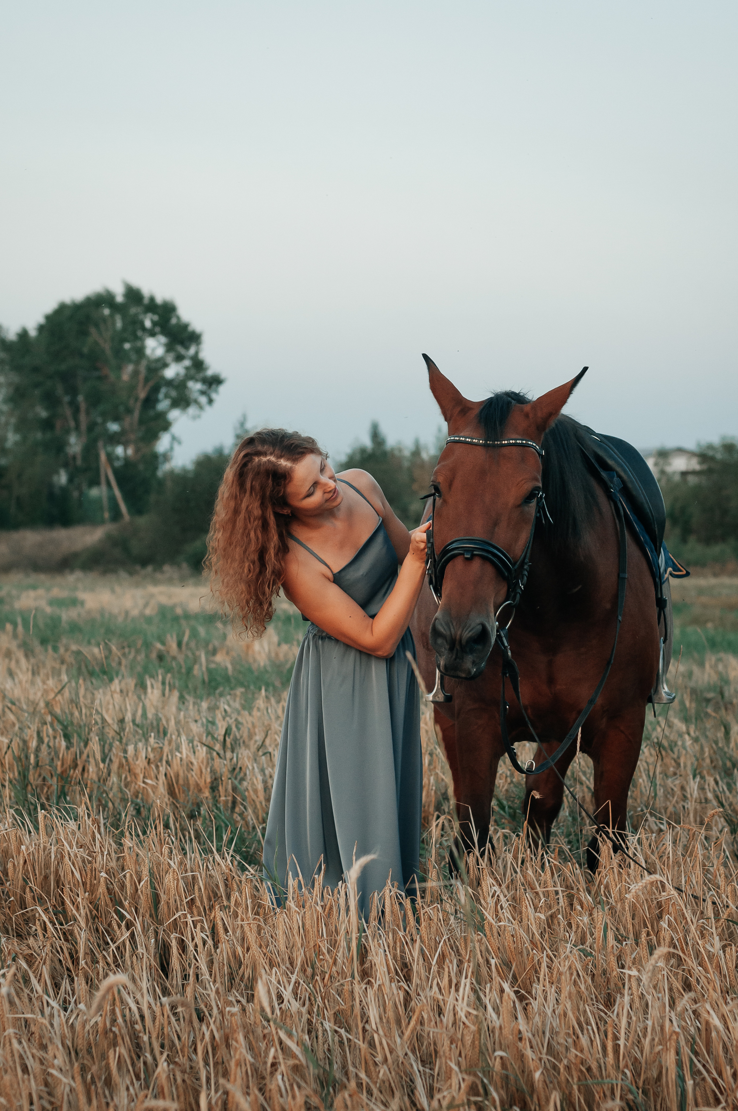 Съёмка с лошадью для Юлии, Андрея и Артёма. Свадебный и семейный фотограф г. Ярославль Савинская Анастасия
