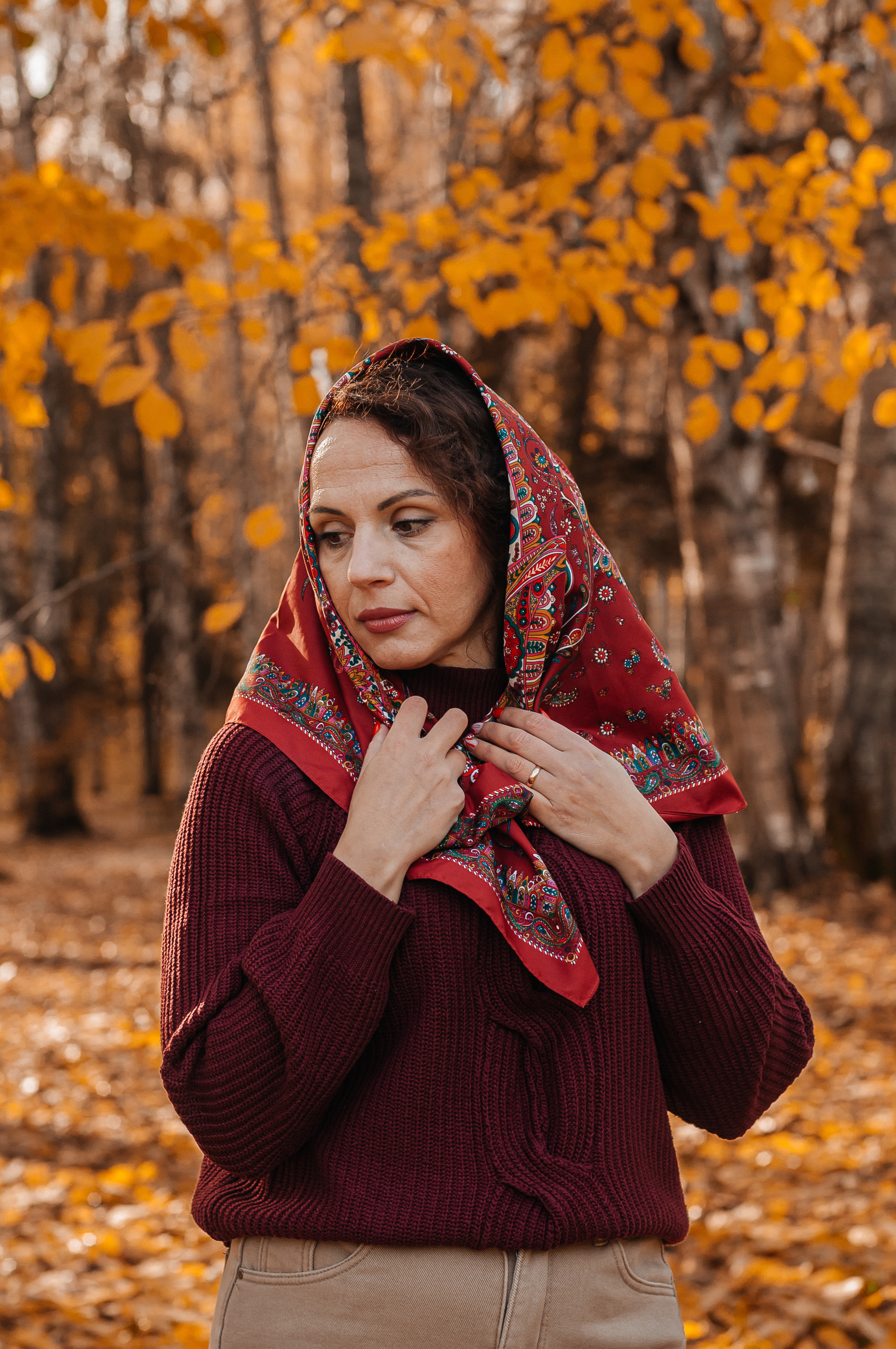 Прогулочная съёмка в золотой осени для Натальи. Свадебный и семейный фотограф г. Ярославль Савинская Анастасия