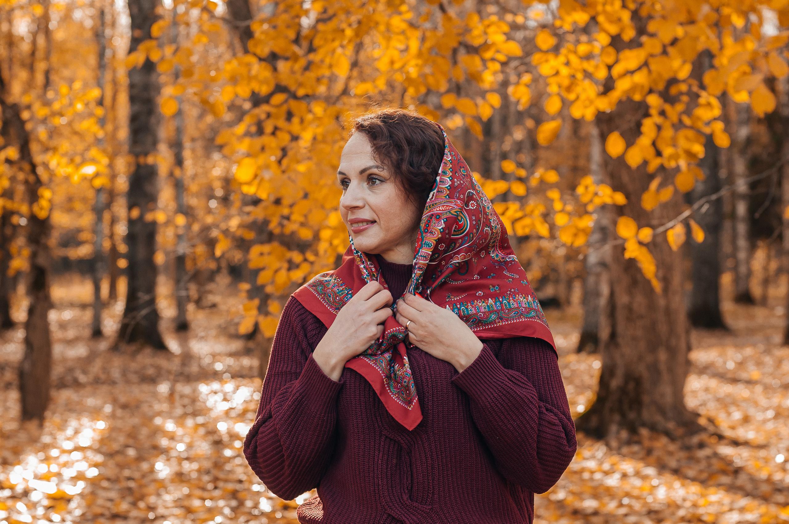 Прогулочная съёмка в золотой осени для Натальи. Свадебный и семейный фотограф г. Ярославль Савинская Анастасия