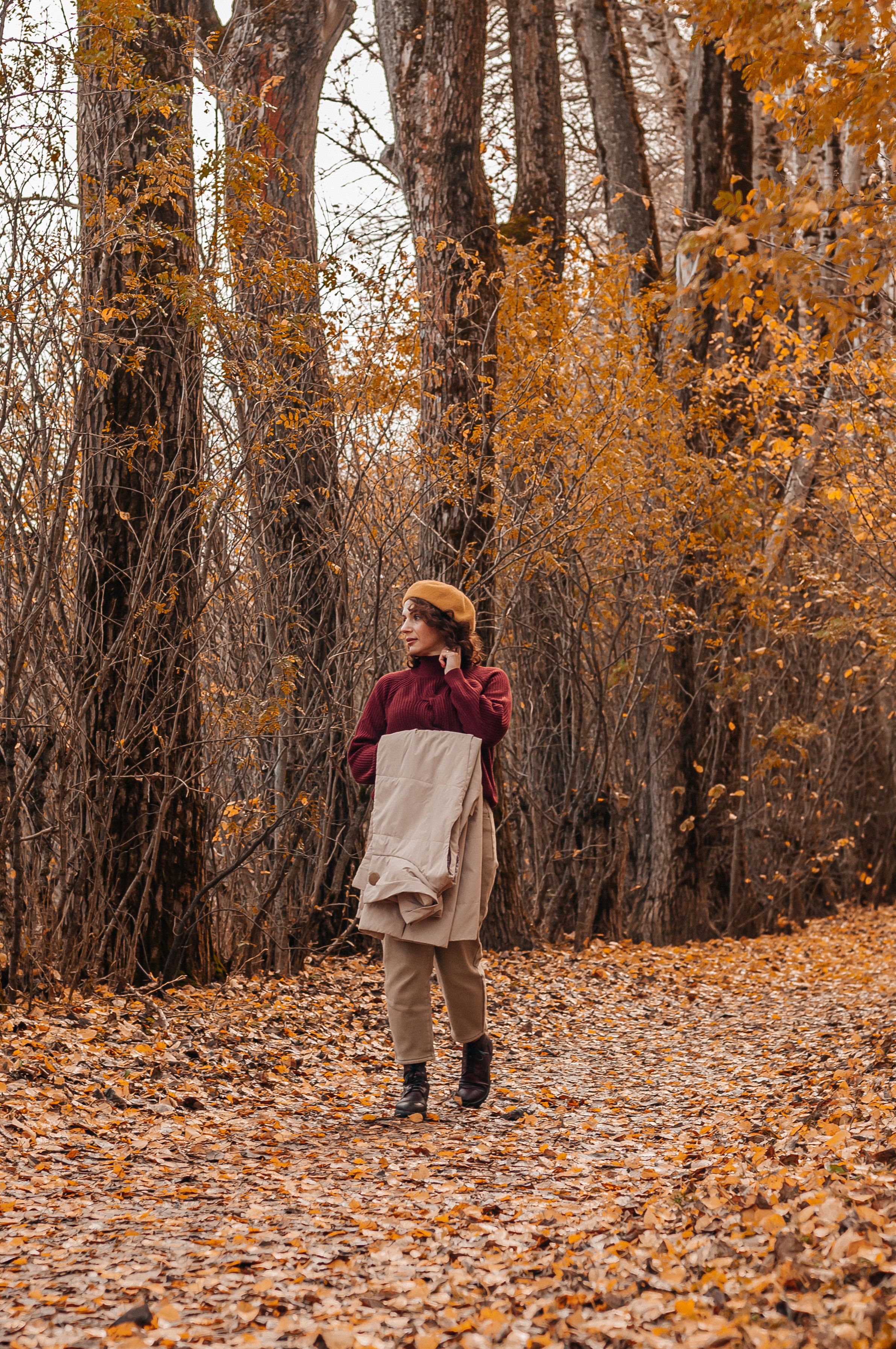 Прогулочная съёмка в золотой осени для Натальи. Свадебный и семейный фотограф г. Ярославль Савинская Анастасия