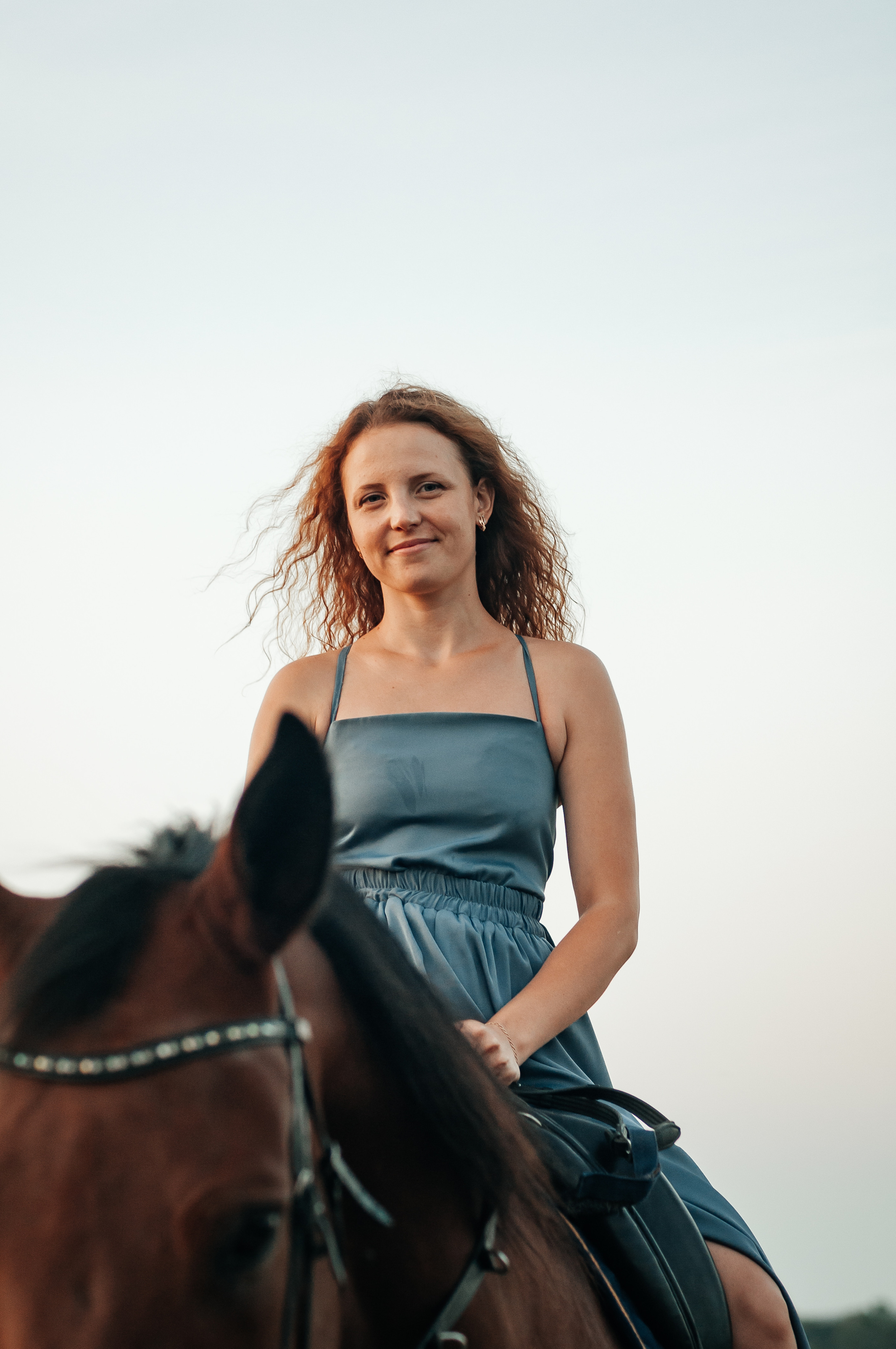 Съёмка с лошадью для Юлии, Андрея и Артёма. Свадебный и семейный фотограф г. Ярославль Савинская Анастасия