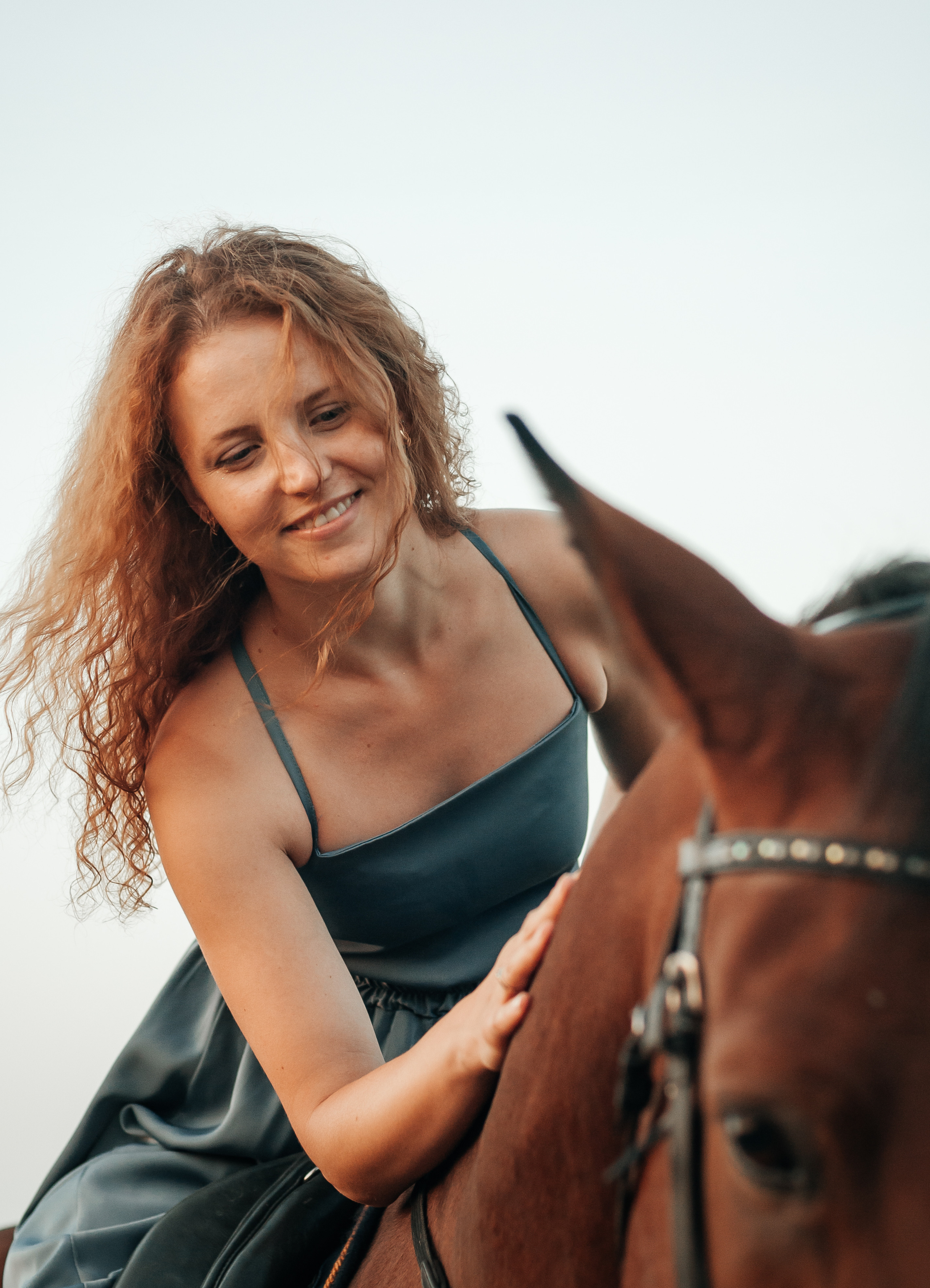 Съёмка с лошадью для Юлии, Андрея и Артёма. Свадебный и семейный фотограф г. Ярославль Савинская Анастасия