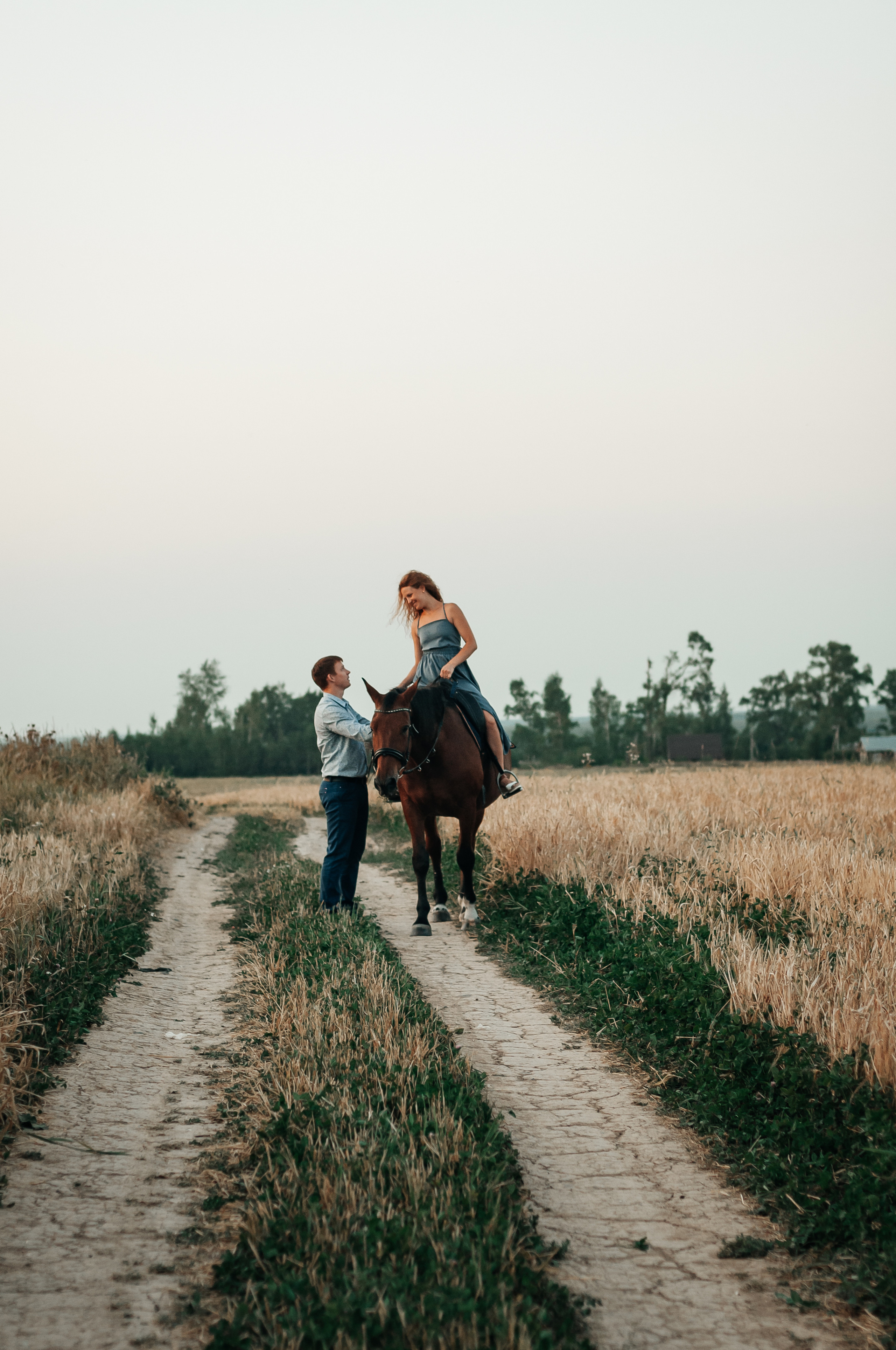 Съёмка с лошадью для Юлии, Андрея и Артёма. Свадебный и семейный фотограф г. Ярославль Савинская Анастасия