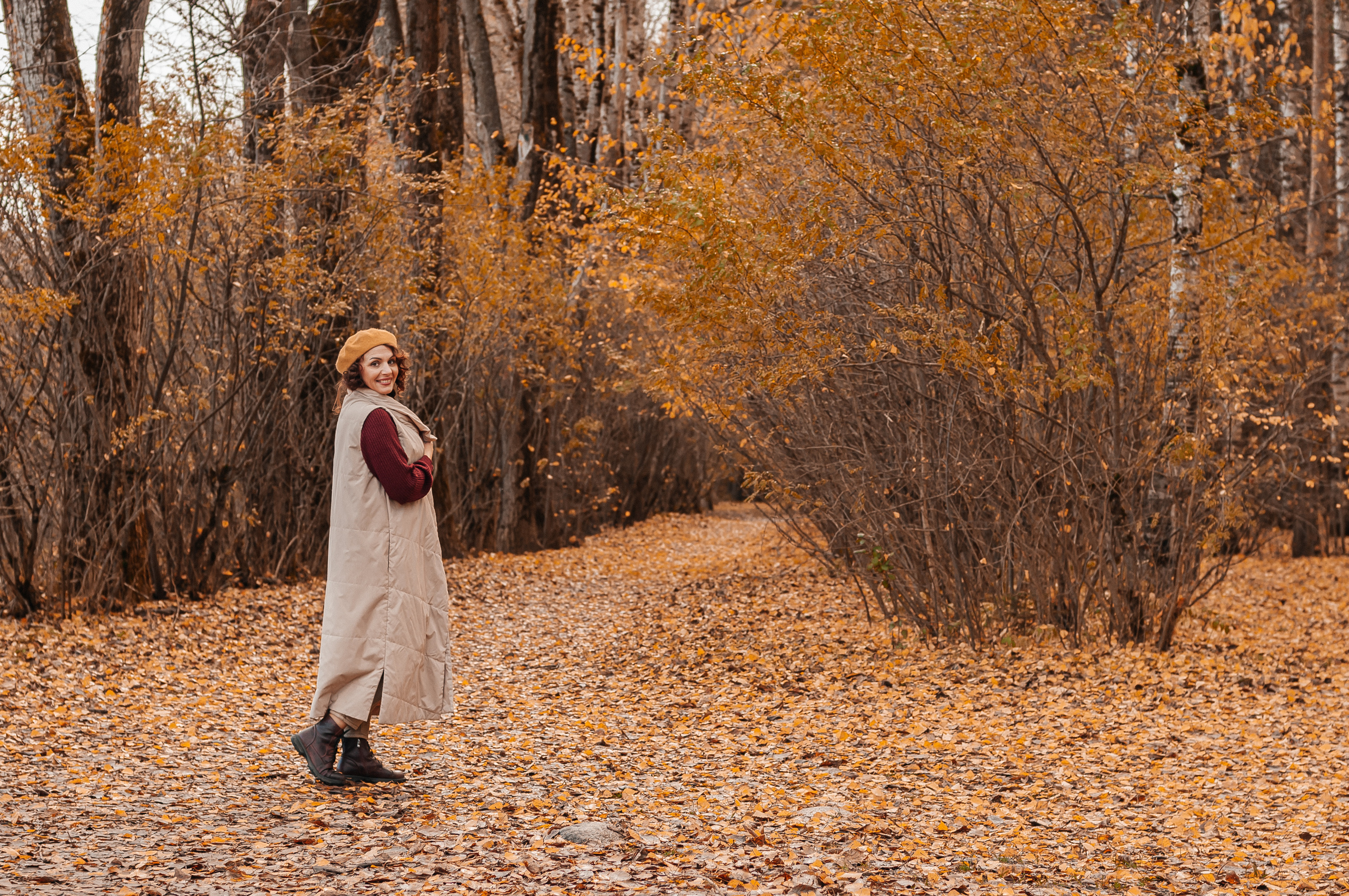 Прогулочная съёмка в золотой осени для Натальи. Свадебный и семейный фотограф г. Ярославль Савинская Анастасия