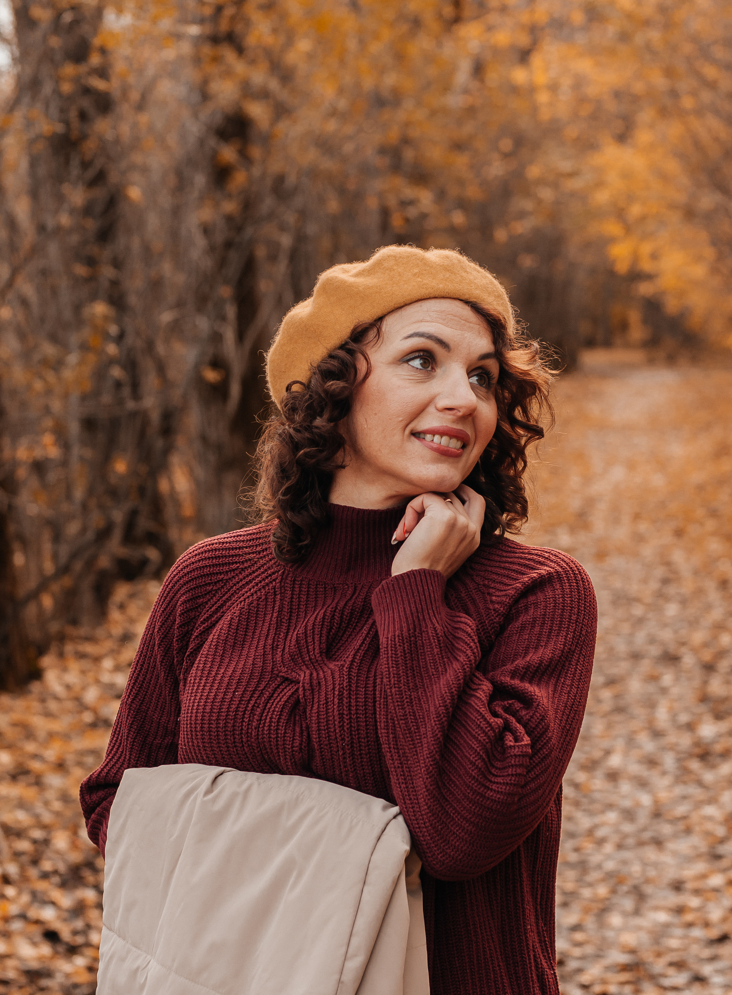 Прогулочная съёмка в золотой осени для Натальи. Свадебный и семейный фотограф г. Ярославль Савинская Анастасия