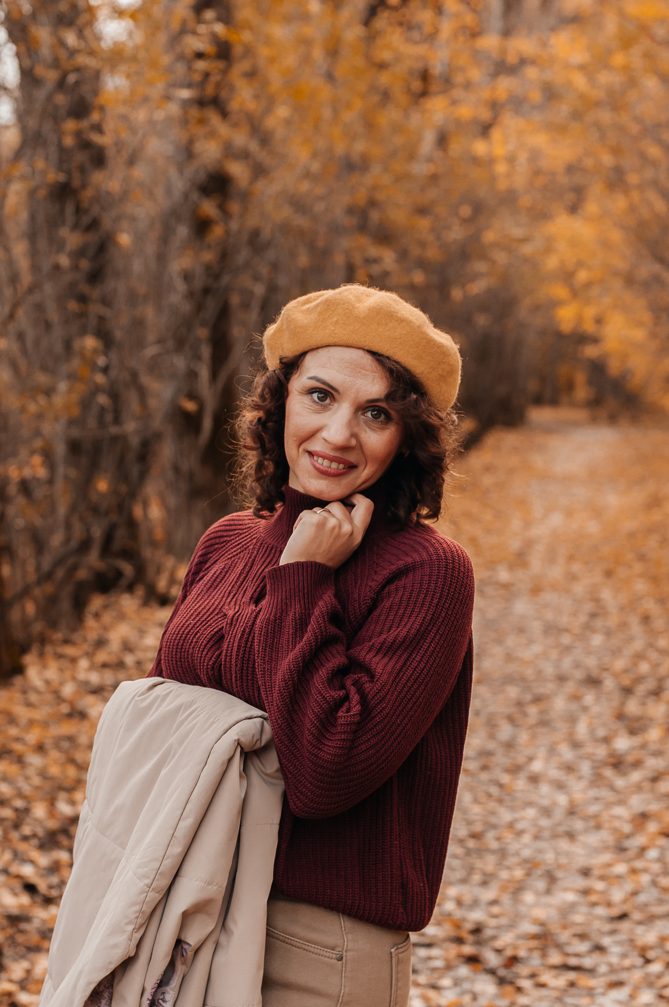 Прогулочная съёмка в золотой осени для Натальи. Свадебный и семейный фотограф г. Ярославль Савинская Анастасия