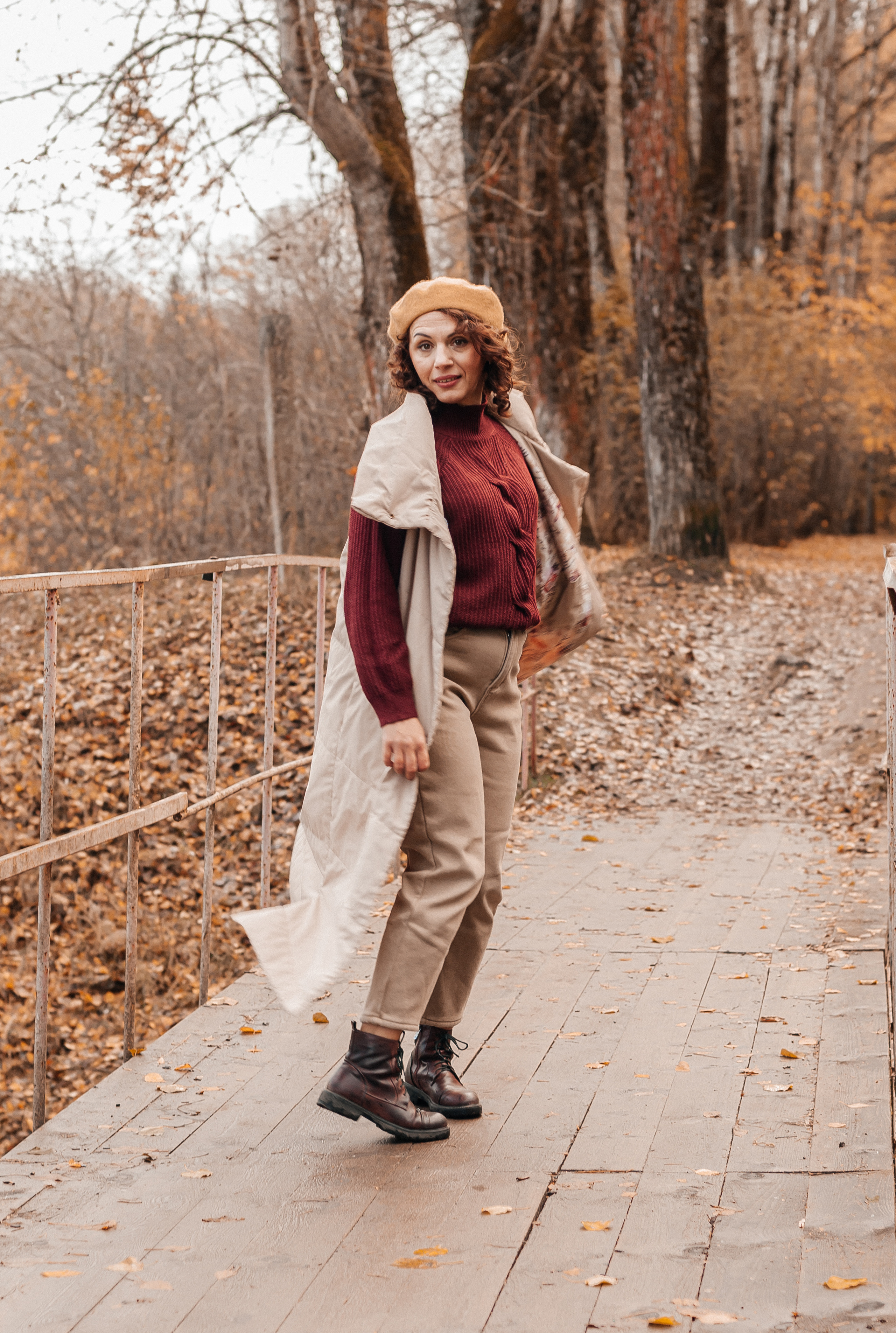 Прогулочная съёмка в золотой осени для Натальи. Свадебный и семейный фотограф г. Ярославль Савинская Анастасия