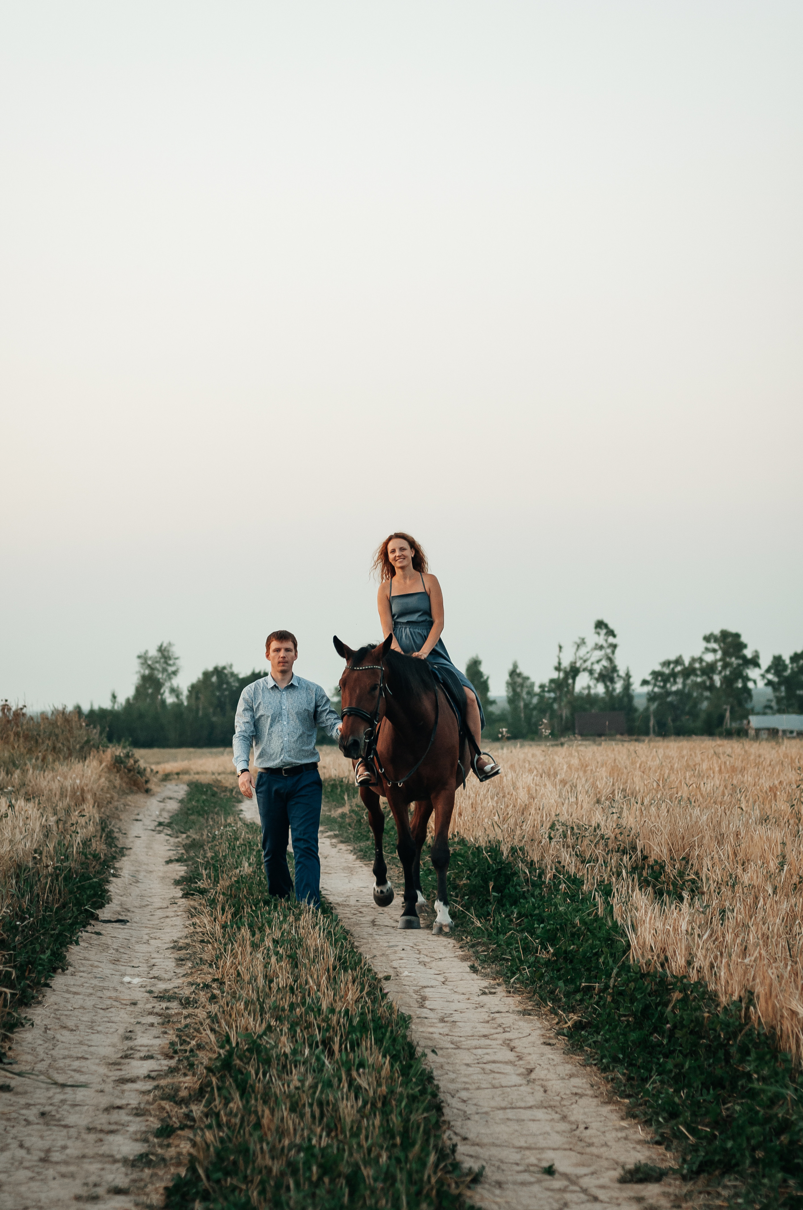 Съёмка с лошадью для Юлии, Андрея и Артёма. Свадебный и семейный фотограф г. Ярославль Савинская Анастасия