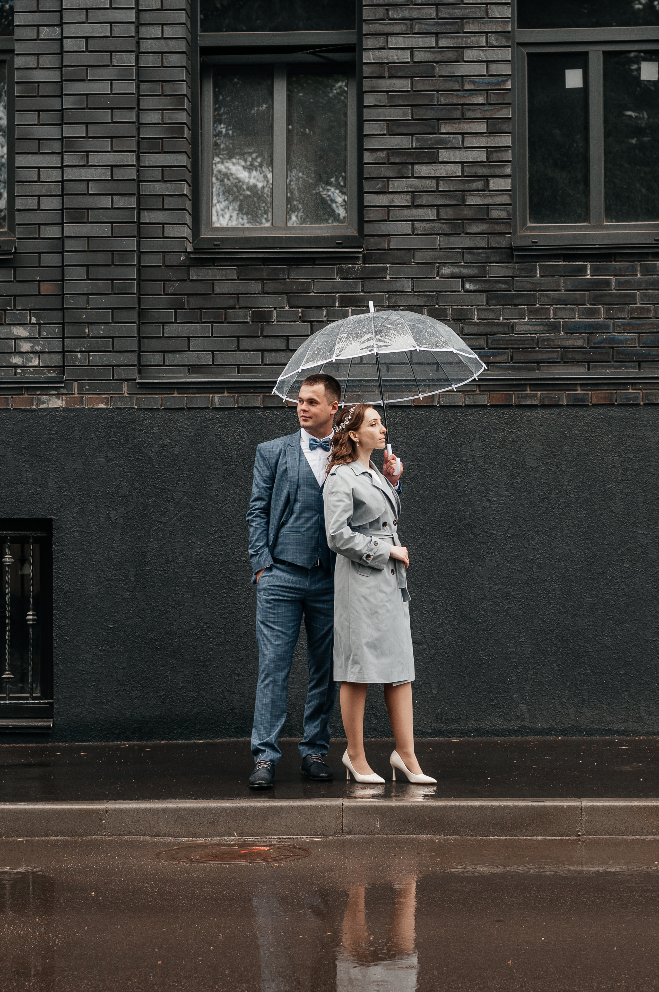 Свадебная съёмка в дождливую погоду для Марии и Дениса. Свадебный и семейный фотограф г. Ярославль Савинская Анастасия