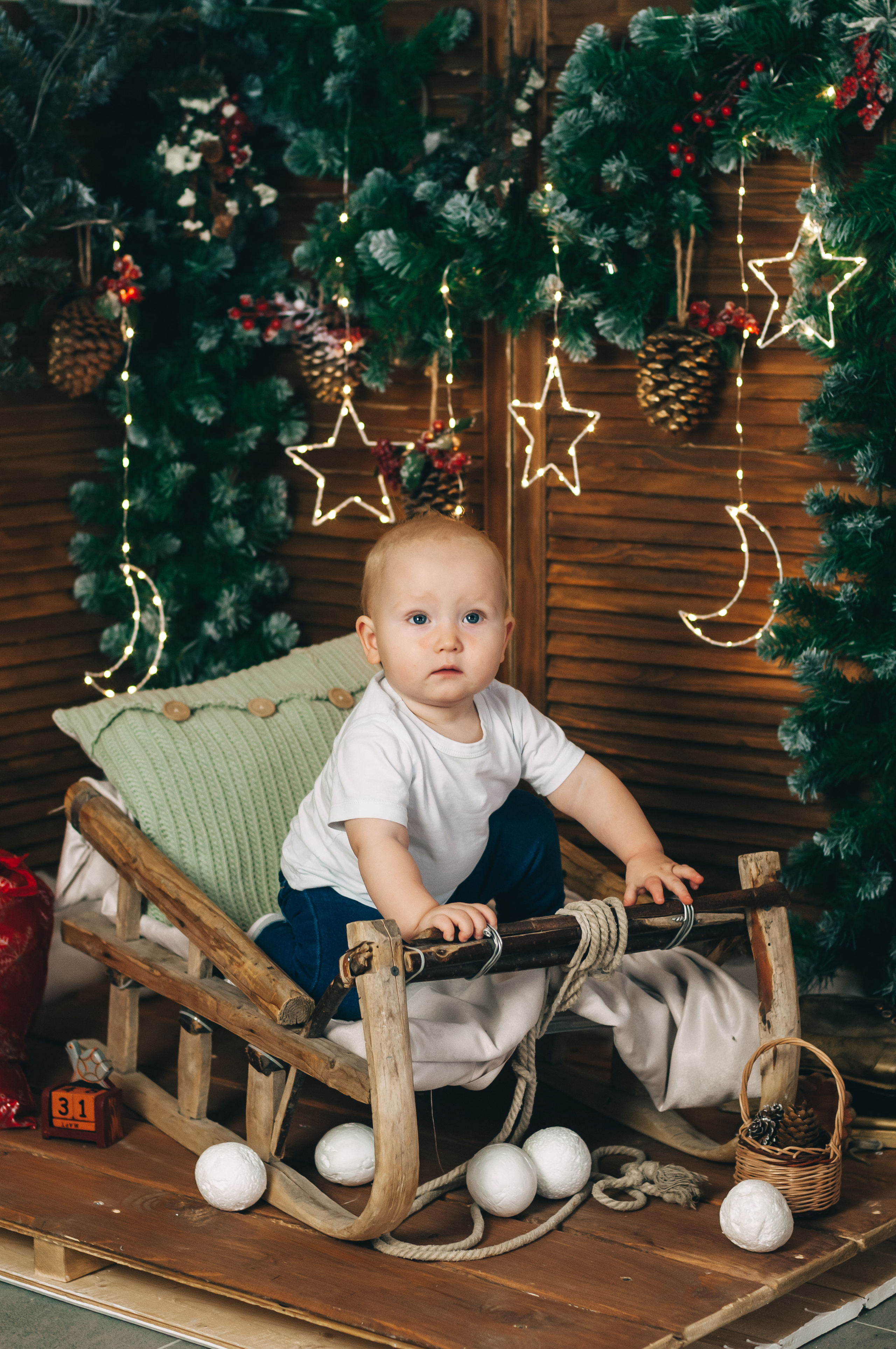 Новогодняя студийная съёмка для Алины, Влада и Матвея. Свадебный и семейный фотограф г. Ярославль Савинская Анастасия