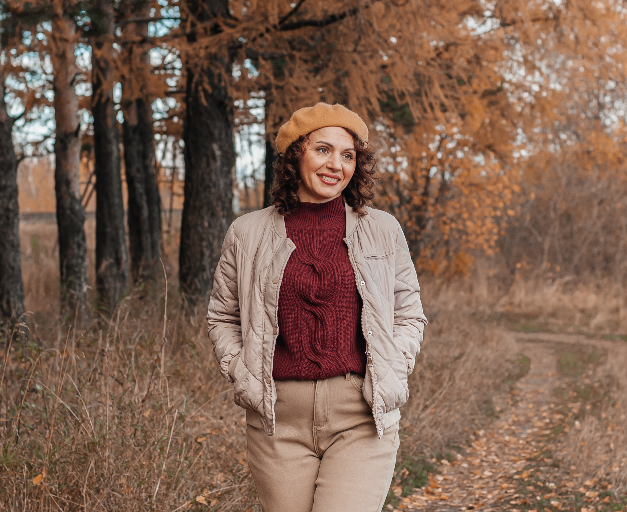 Прогулочная съёмка в золотой осени для Натальи. Свадебный и семейный фотограф г. Ярославль Савинская Анастасия