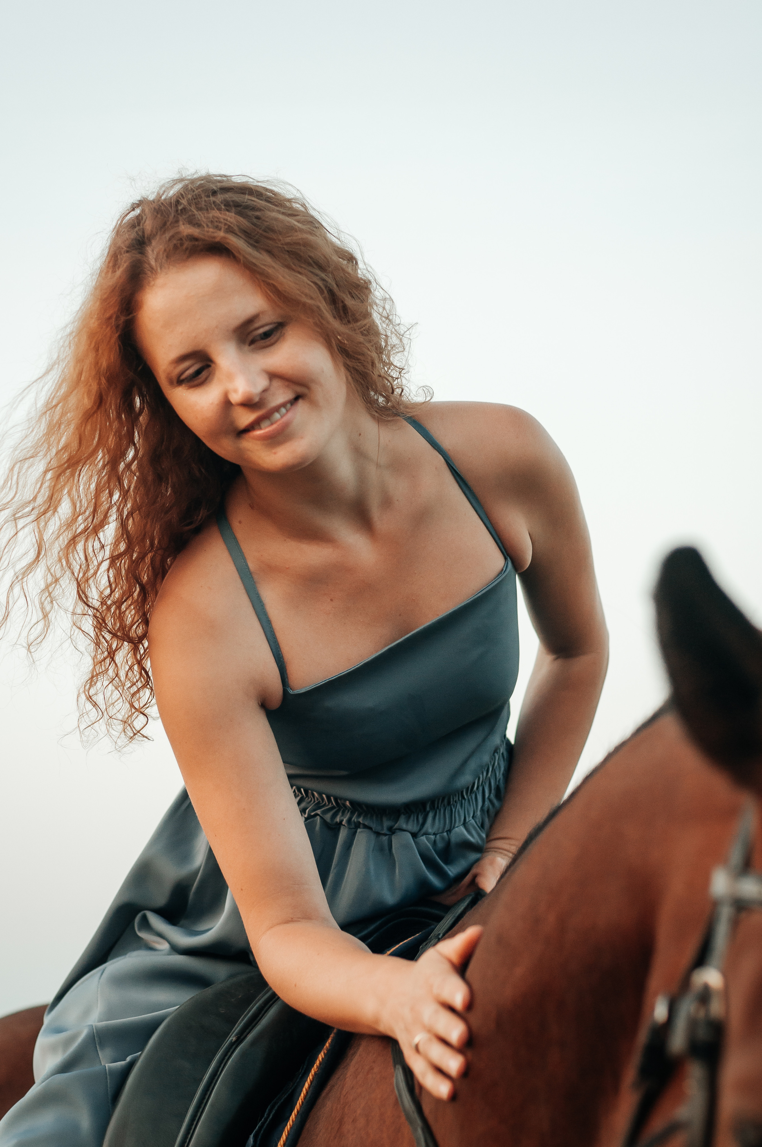 Съёмка с лошадью для Юлии, Андрея и Артёма. Свадебный и семейный фотограф г. Ярославль Савинская Анастасия