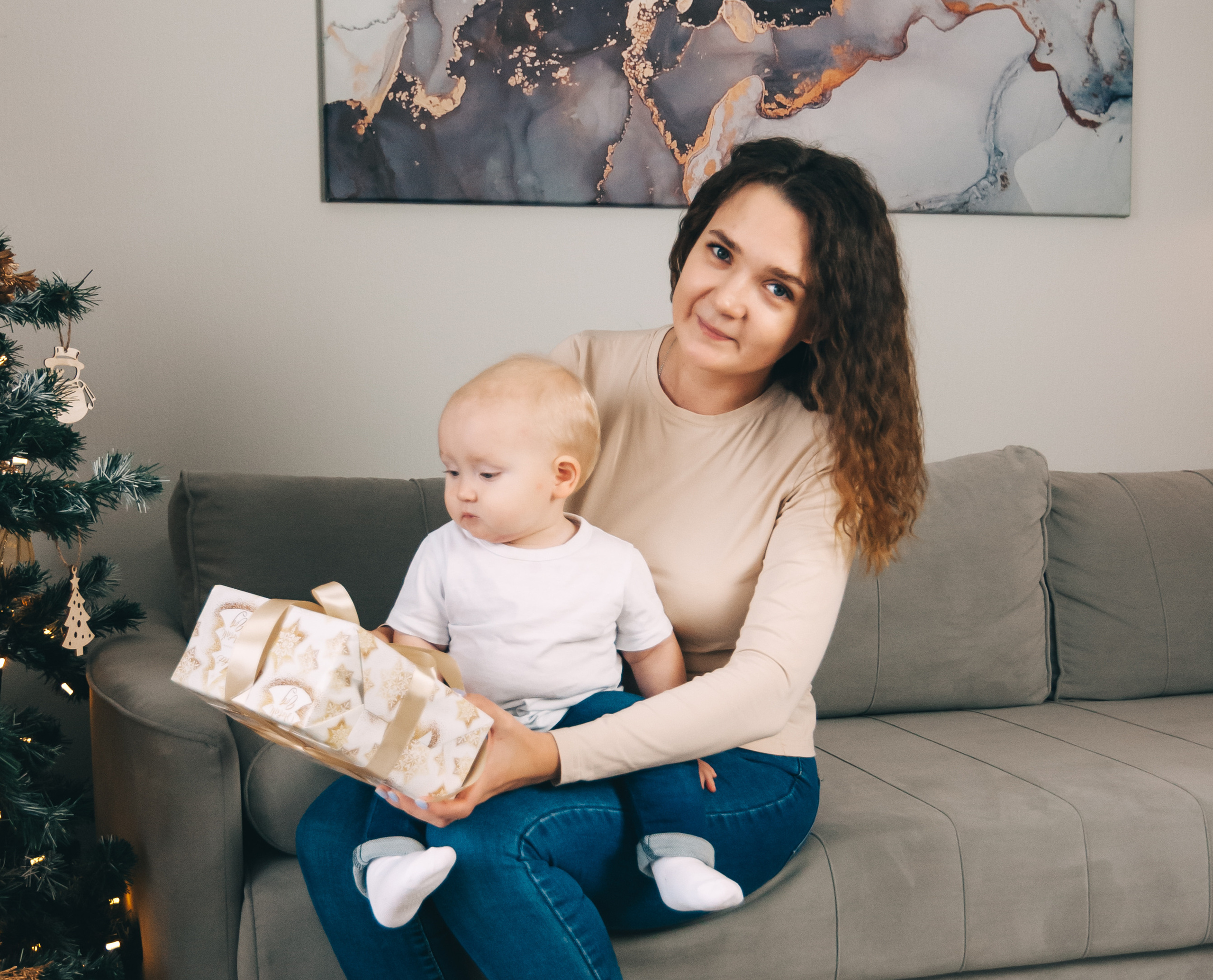 Новогодняя студийная съёмка для Алины, Влада и Матвея. Свадебный и семейный фотограф г. Ярославль Савинская Анастасия