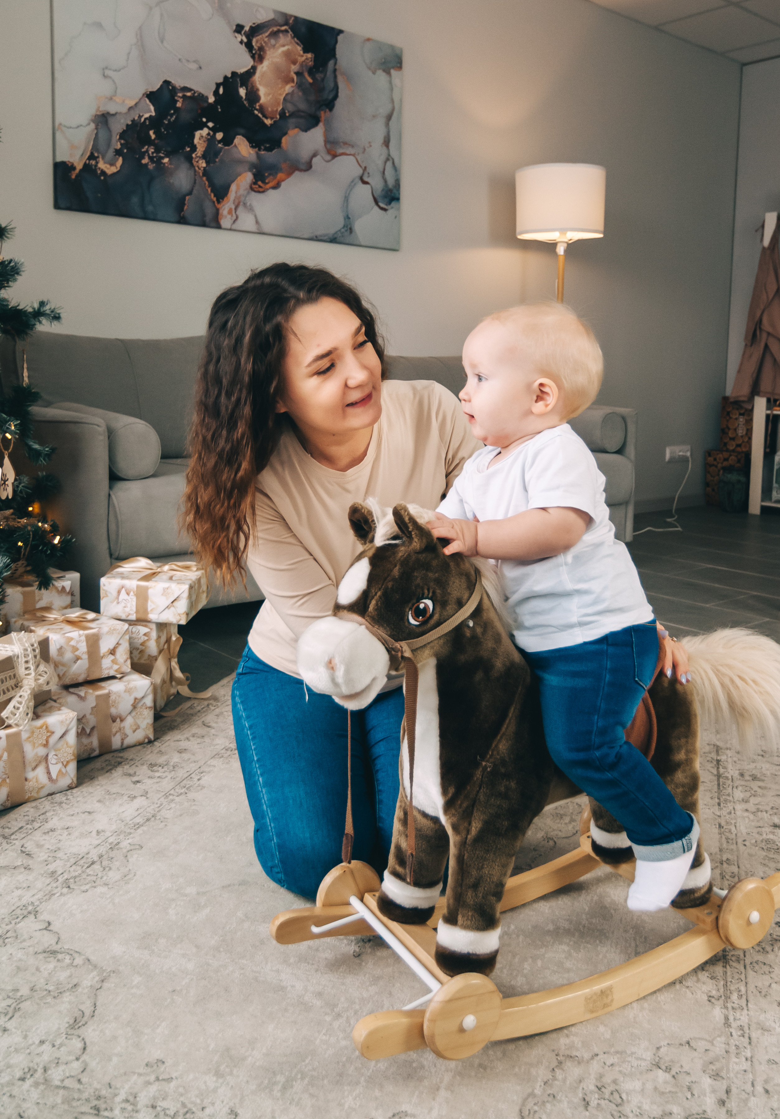 Новогодняя студийная съёмка для Алины, Влада и Матвея. Свадебный и семейный фотограф г. Ярославль Савинская Анастасия