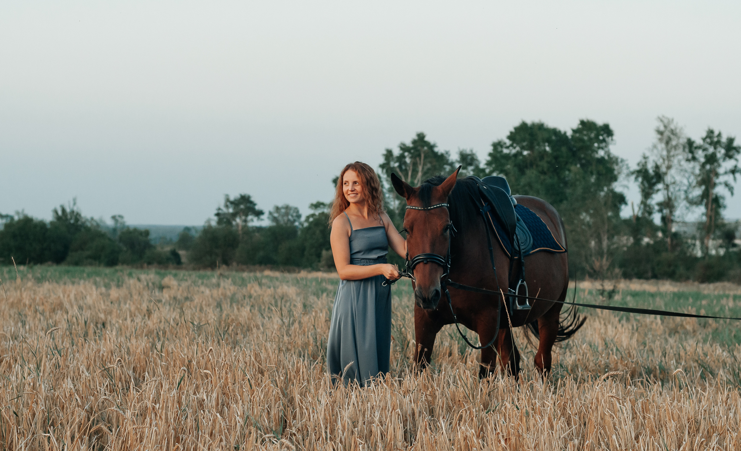Съёмка с лошадью для Юлии, Андрея и Артёма. Свадебный и семейный фотограф г. Ярославль Савинская Анастасия