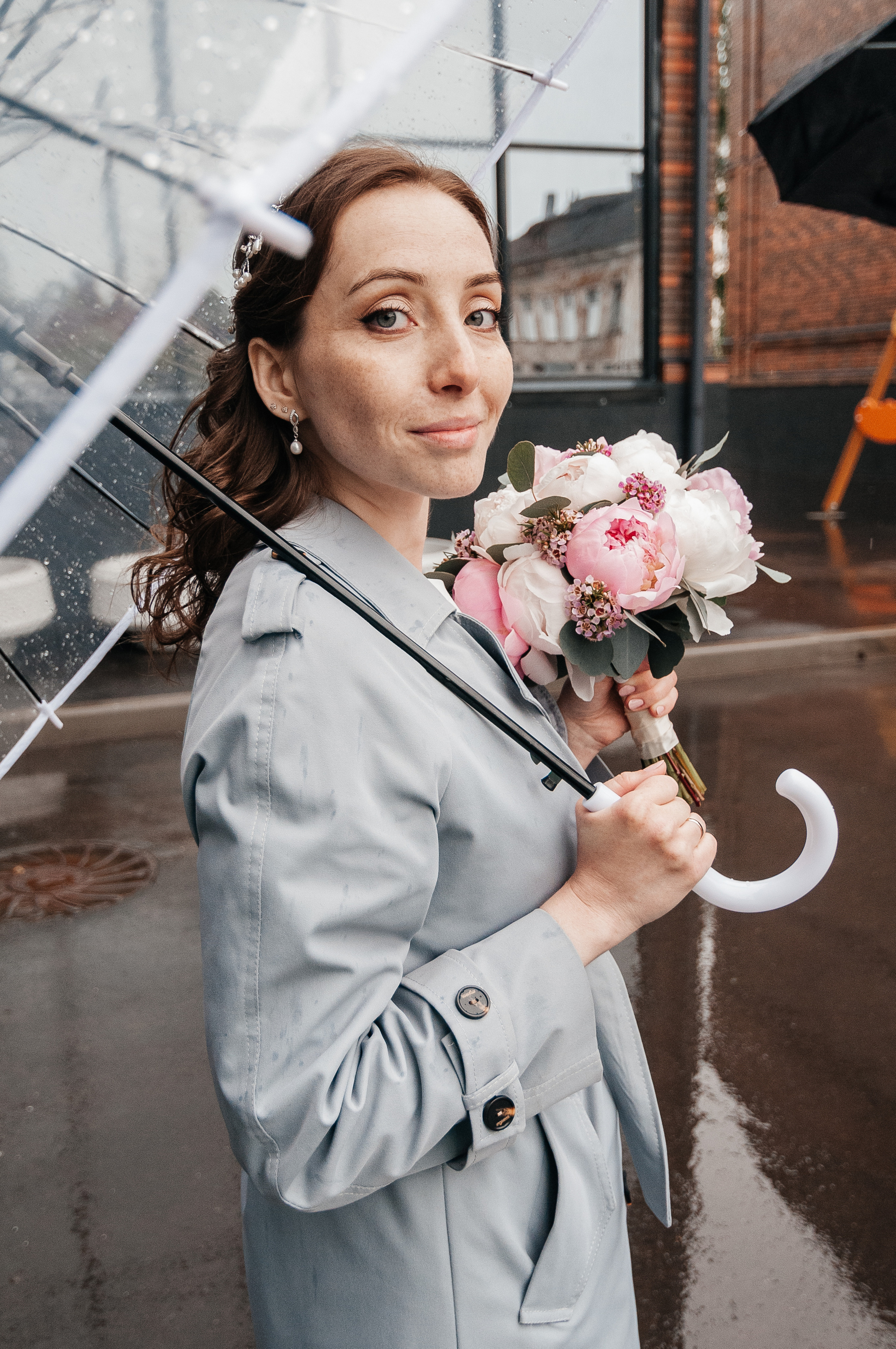 Свадебная съёмка в дождливую погоду для Марии и Дениса. Свадебный и семейный фотограф г. Ярославль Савинская Анастасия