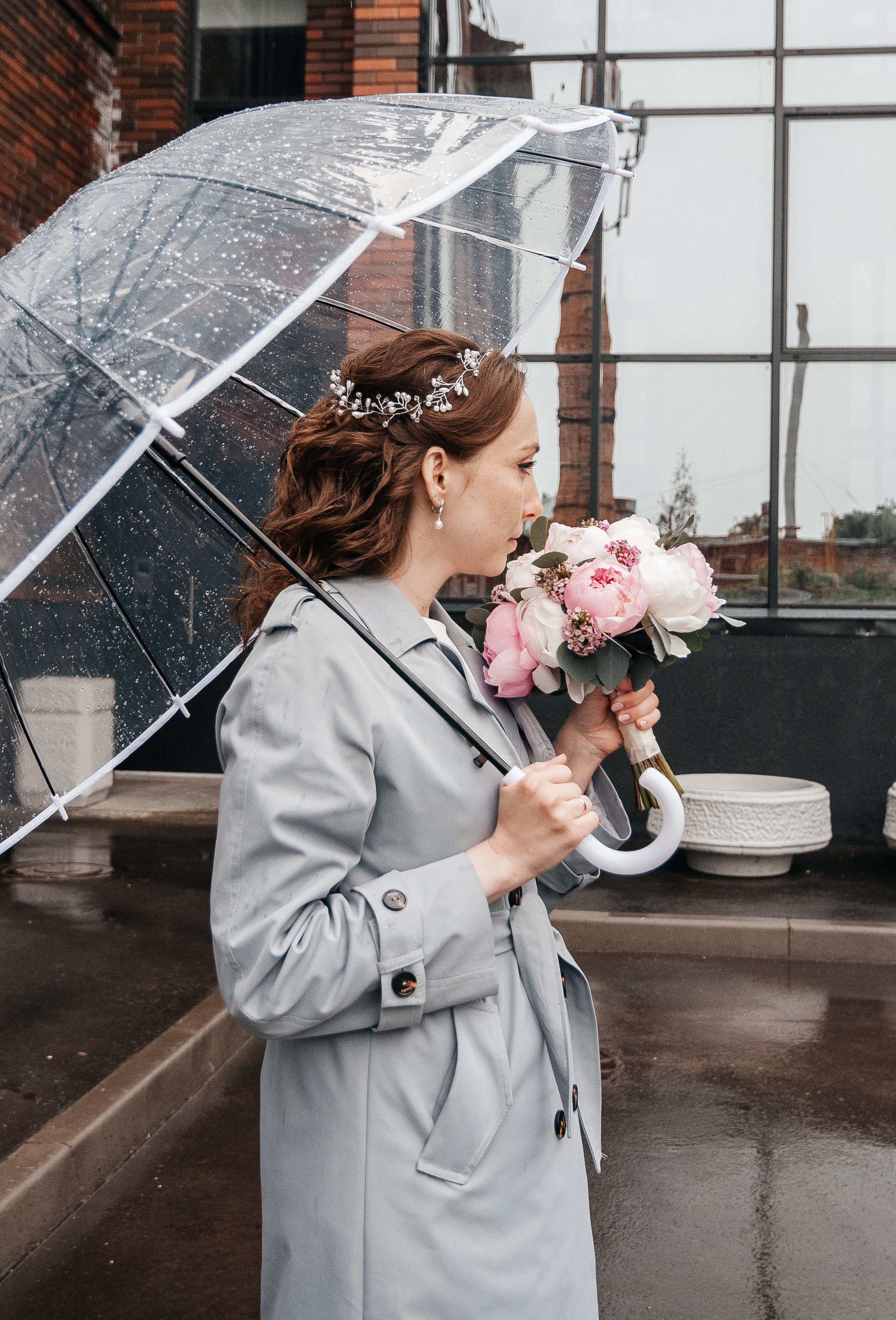 Свадебная съёмка в дождливую погоду для Марии и Дениса. Свадебный и семейный фотограф г. Ярославль Савинская Анастасия