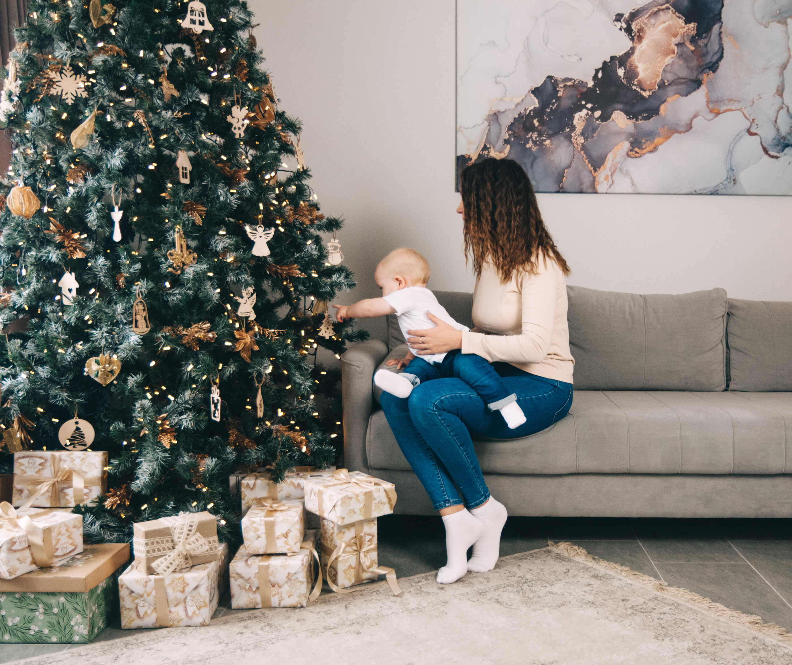 Новогодняя студийная съёмка для Алины, Влада и Матвея. Свадебный и семейный фотограф г. Ярославль Савинская Анастасия