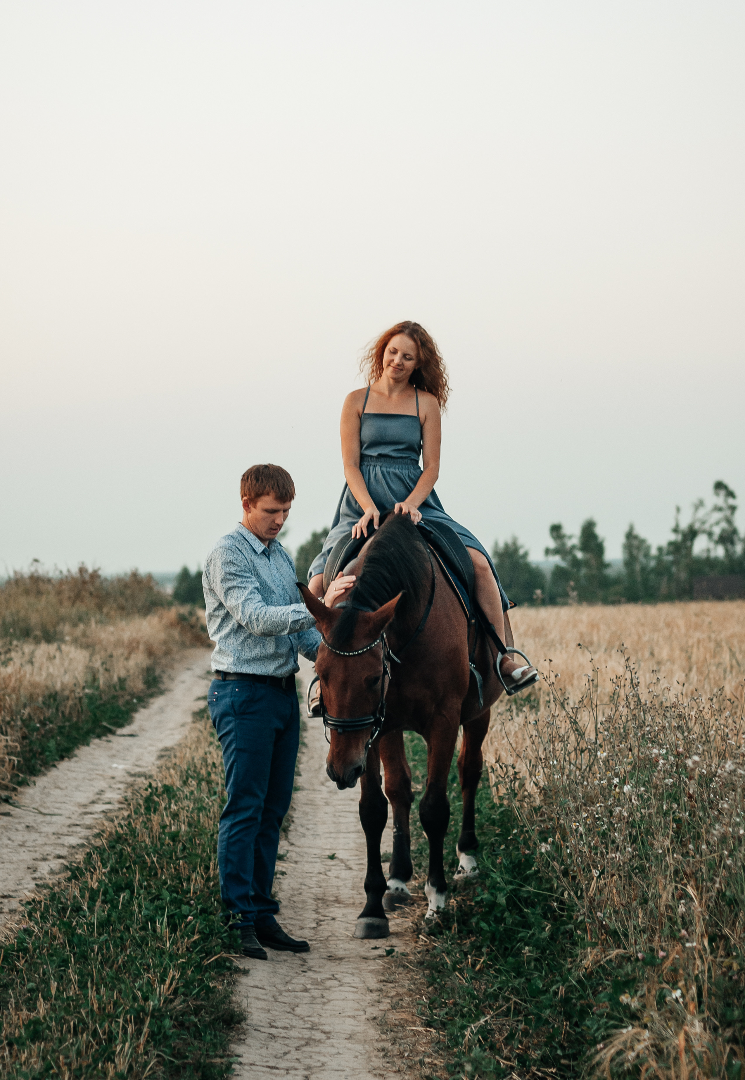 Съёмка с лошадью для Юлии, Андрея и Артёма. Свадебный и семейный фотограф г. Ярославль Савинская Анастасия