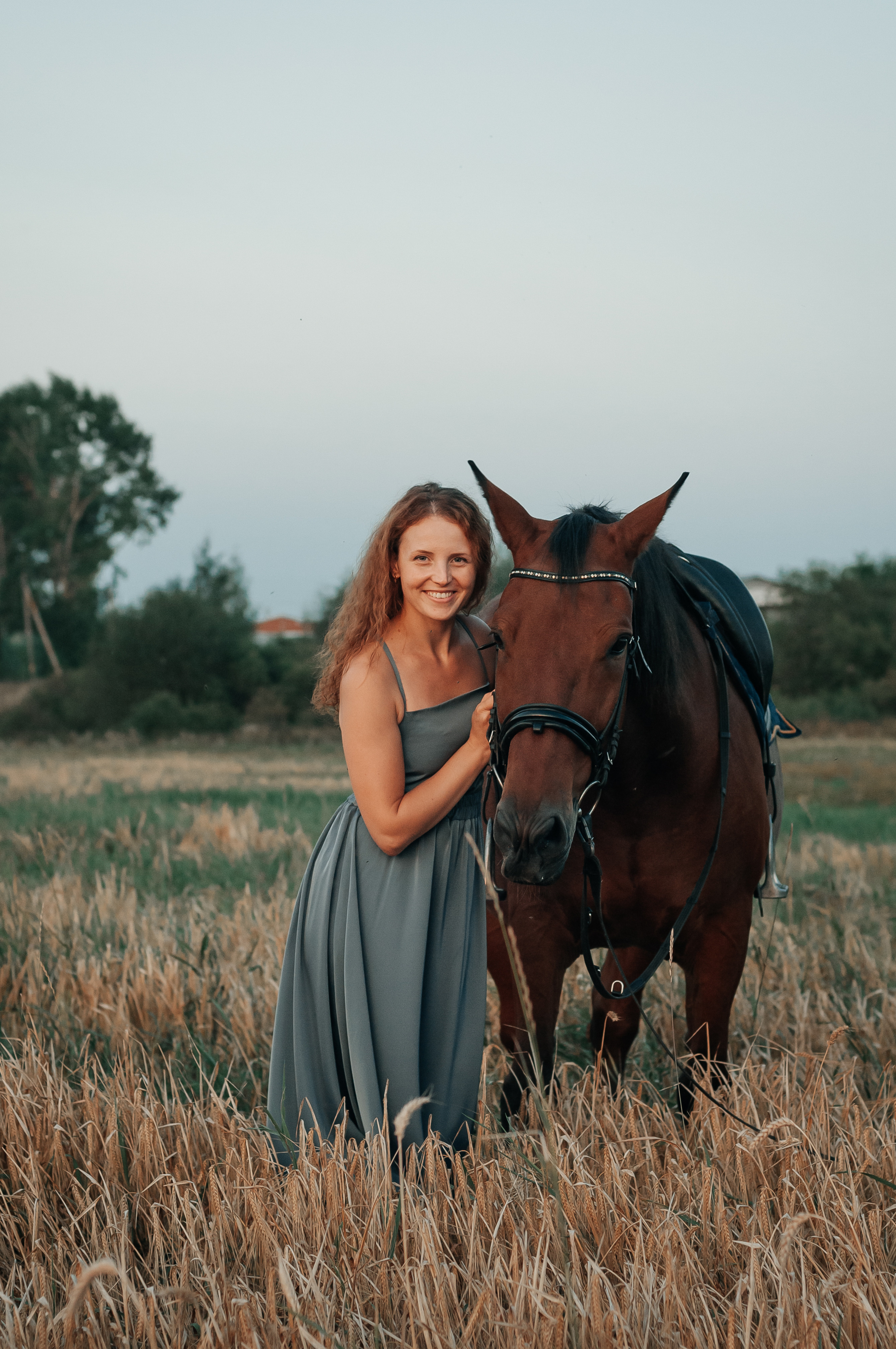 Съёмка с лошадью для Юлии, Андрея и Артёма. Свадебный и семейный фотограф г. Ярославль Савинская Анастасия