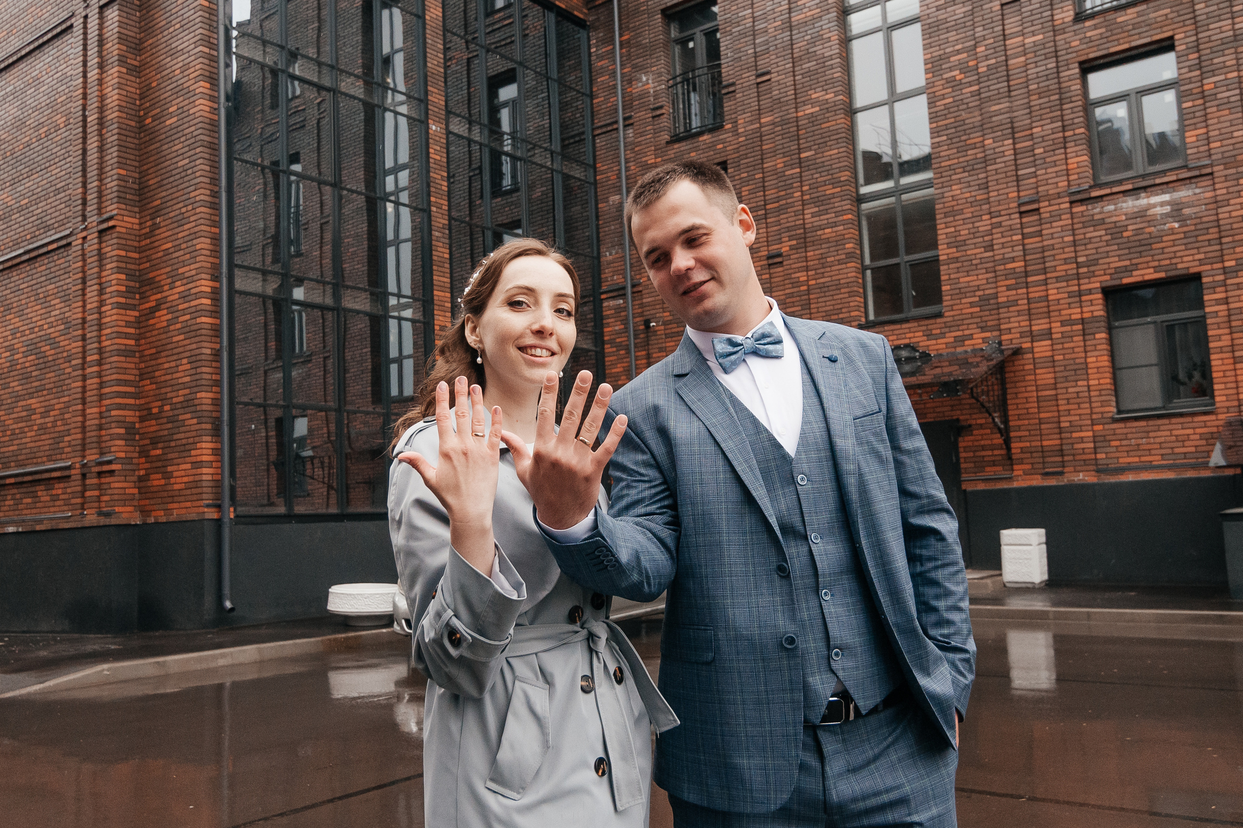 Свадебная съёмка в дождливую погоду для Марии и Дениса. Свадебный и семейный фотограф г. Ярославль Савинская Анастасия